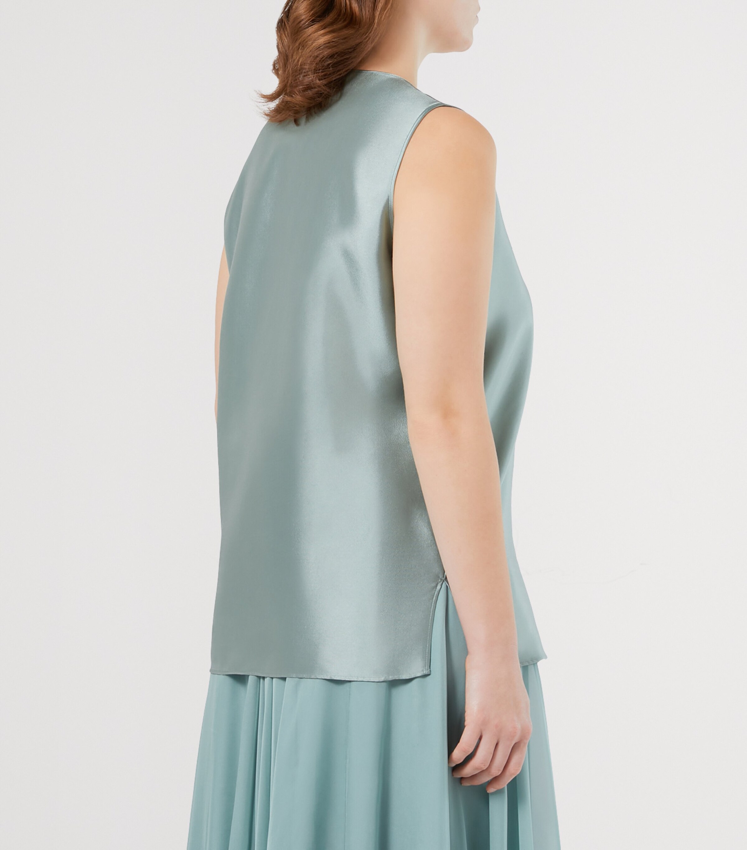 Silk-Cotton Foggia Tank Top JADE Image 3