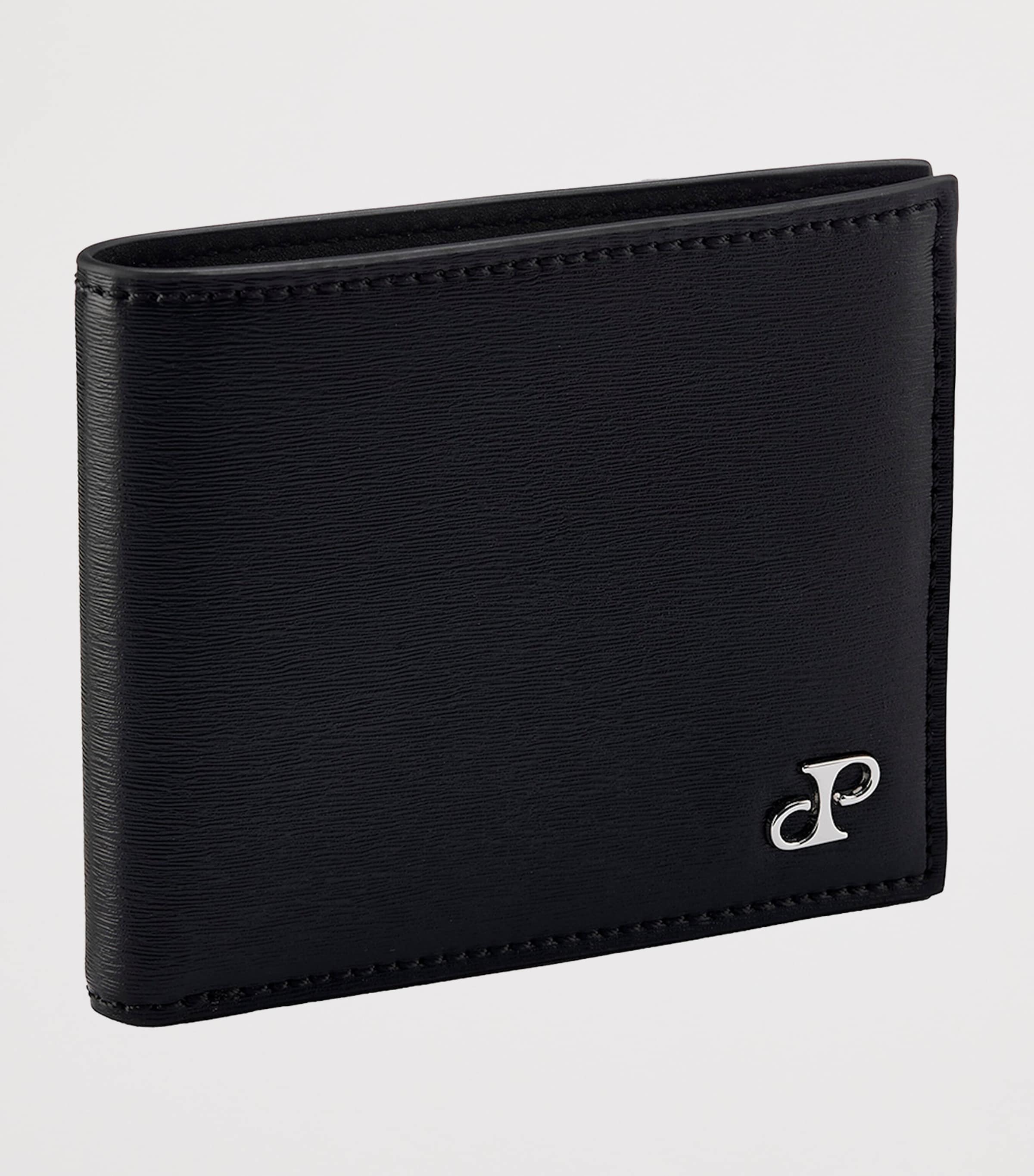 WOLF Vegan Leather Philipp Billfold Wallet Black Image 2