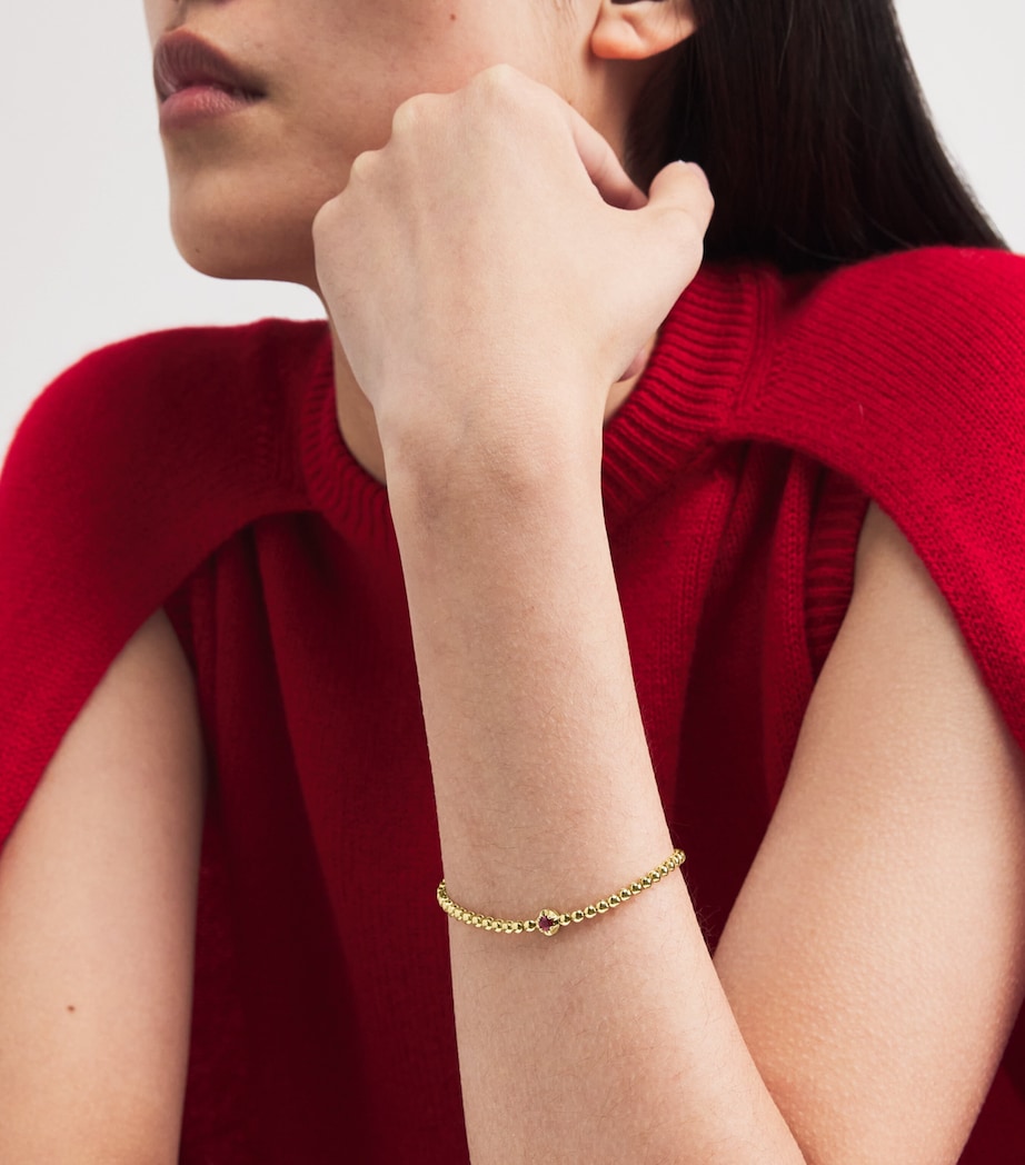 Yellow Gold and Ruby Illusion Tennis Bracelet YELLOW GOLD Image 2