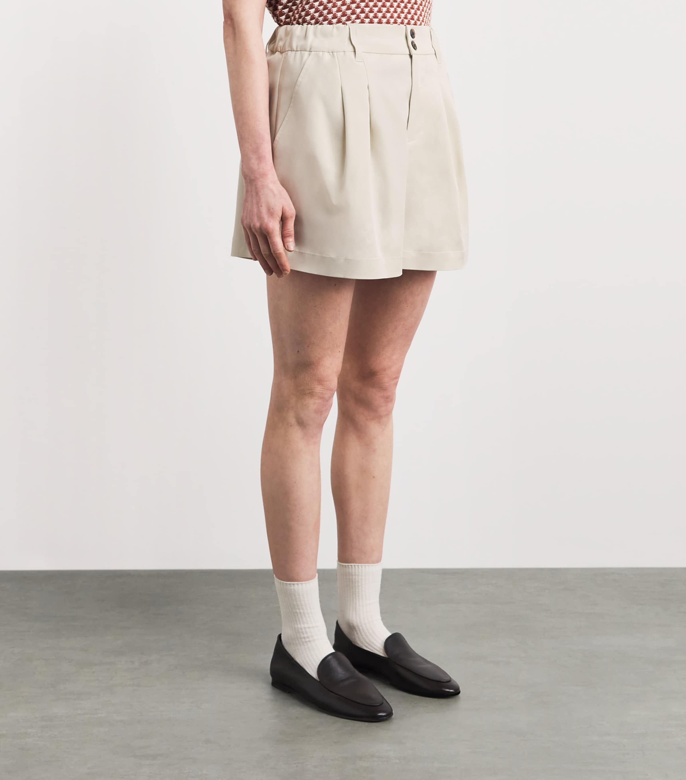 Varley Womens Tansy Shorts Ivory Image 4