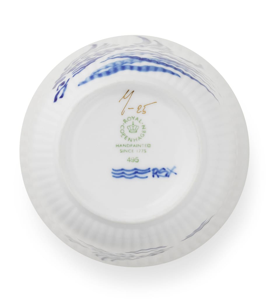 Porcelain Anniversary Fish Mug BLUE Image 6