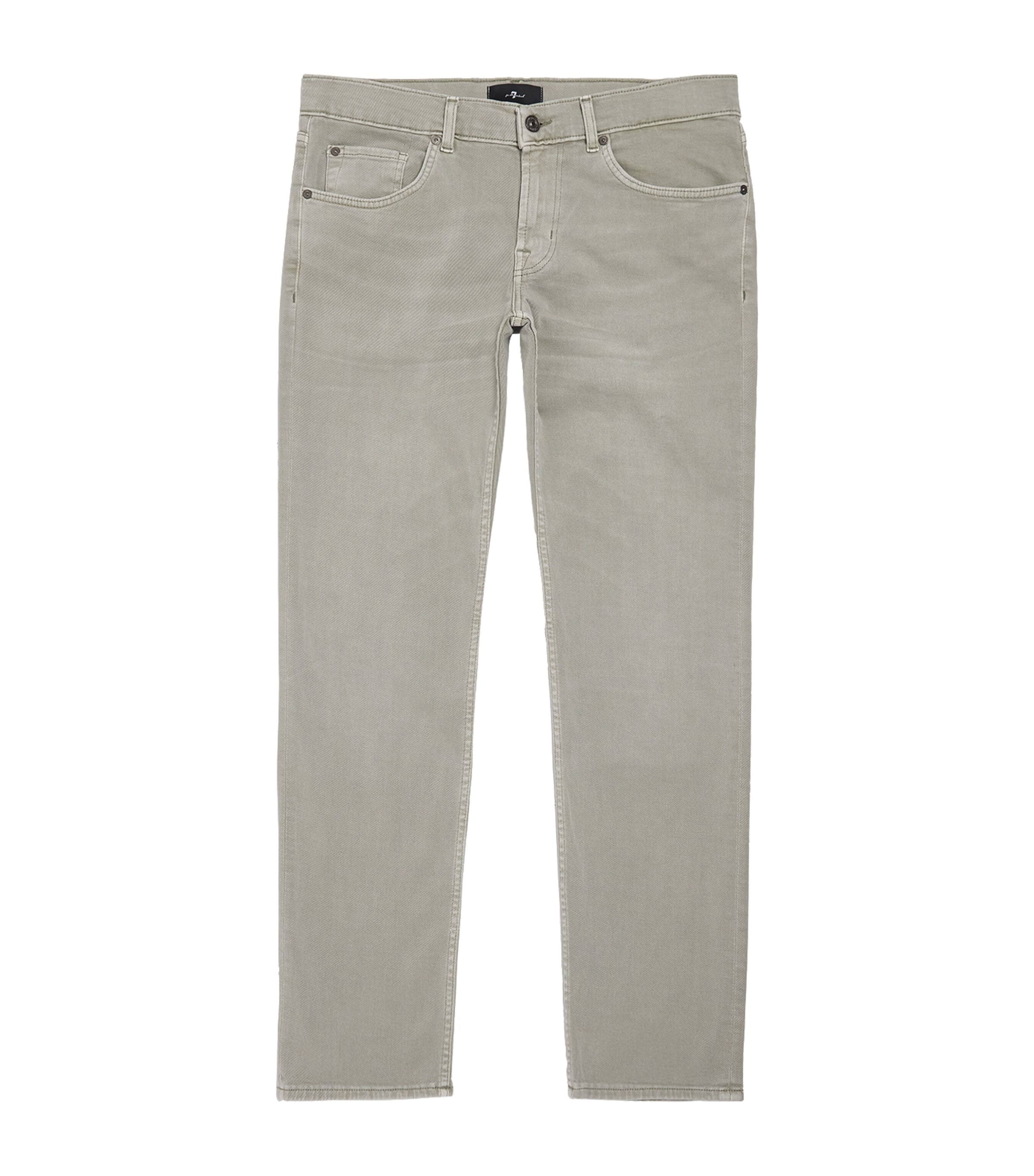 7 For All Mankind Mens Slimmy Tapered Slim Jeans Green Image 1
