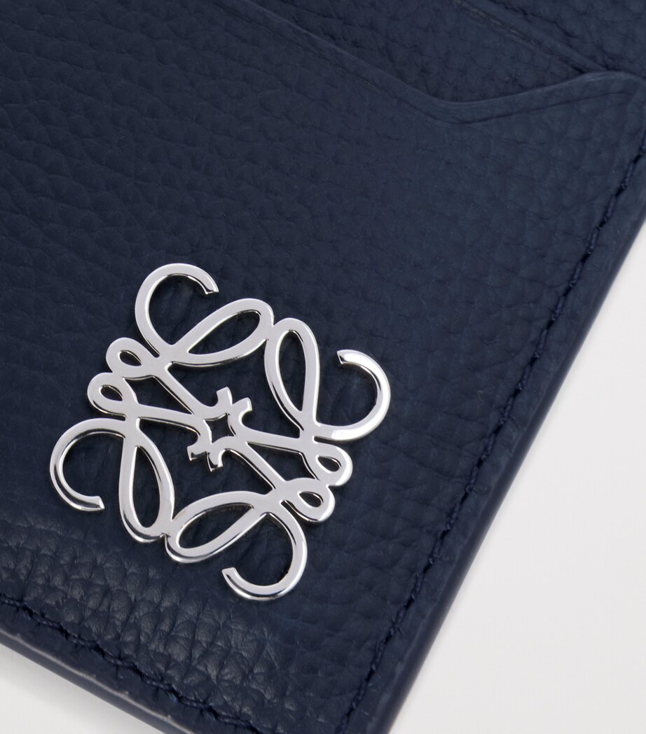 LOEWE Leather Anagram Card Holder Deep Navy Image 4