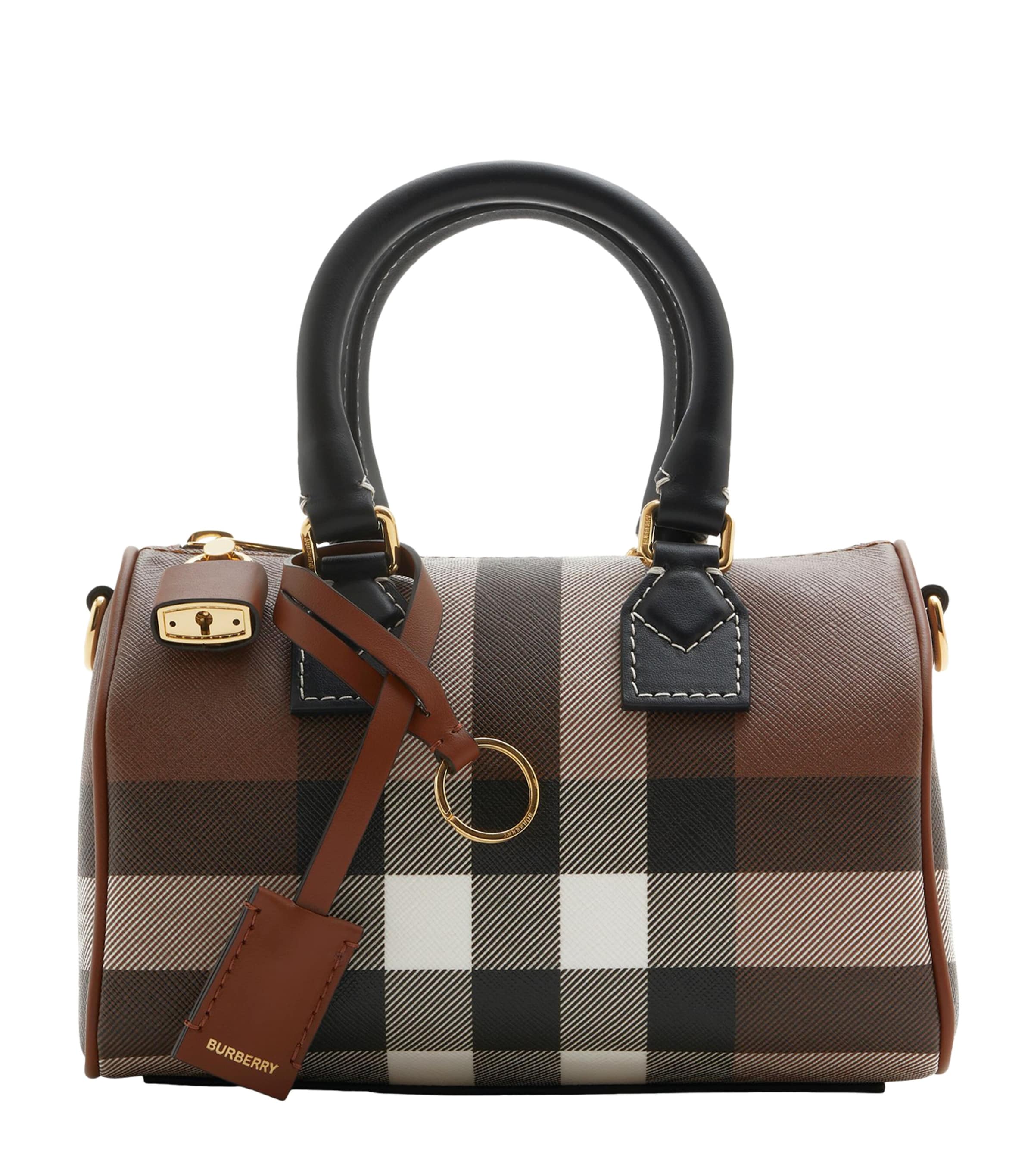 Mini Check Holdall DARK BIRCH BROWN CHK Image 1