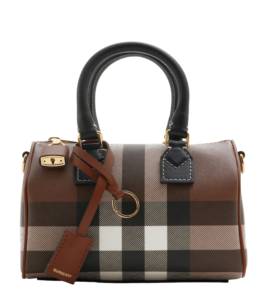 Mini Check Holdall DARK BIRCH BROWN CHK Image 1