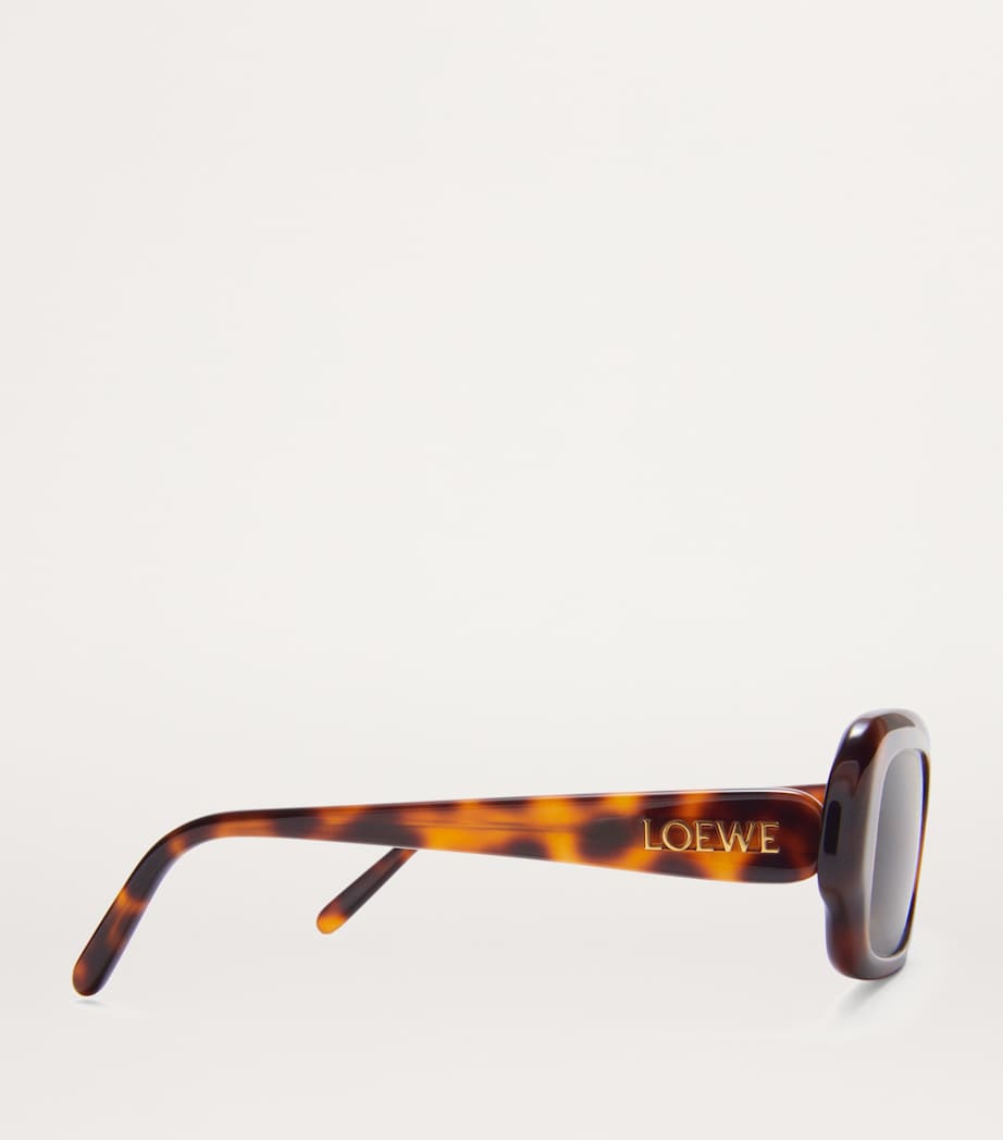 Acetate Rectangular Slim Sunglasses HAVANA Image 3