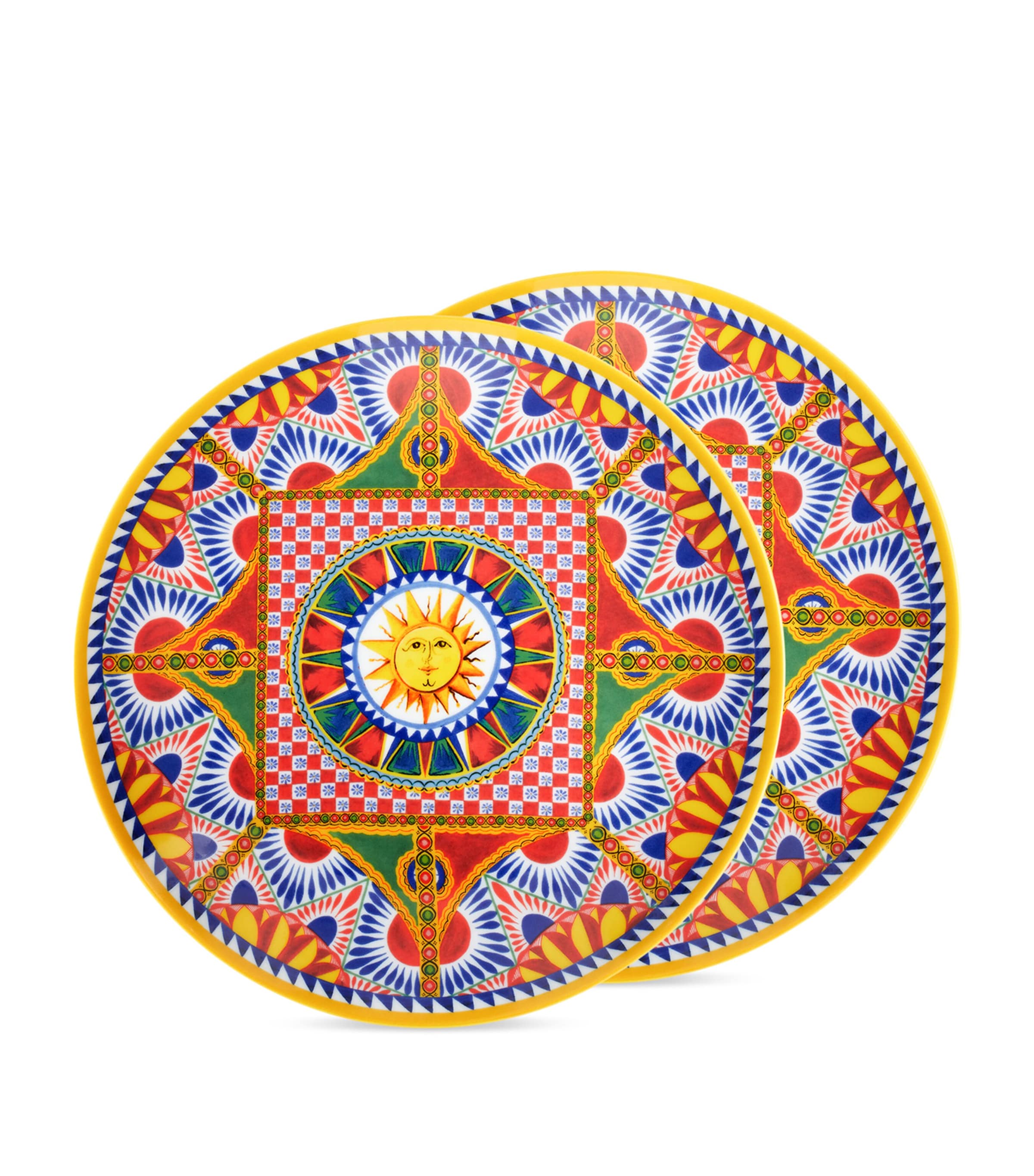 Dolce&Gabbana Casa Set of 2 Carretto Plates (26cm) Sole F Do Carr Image 3