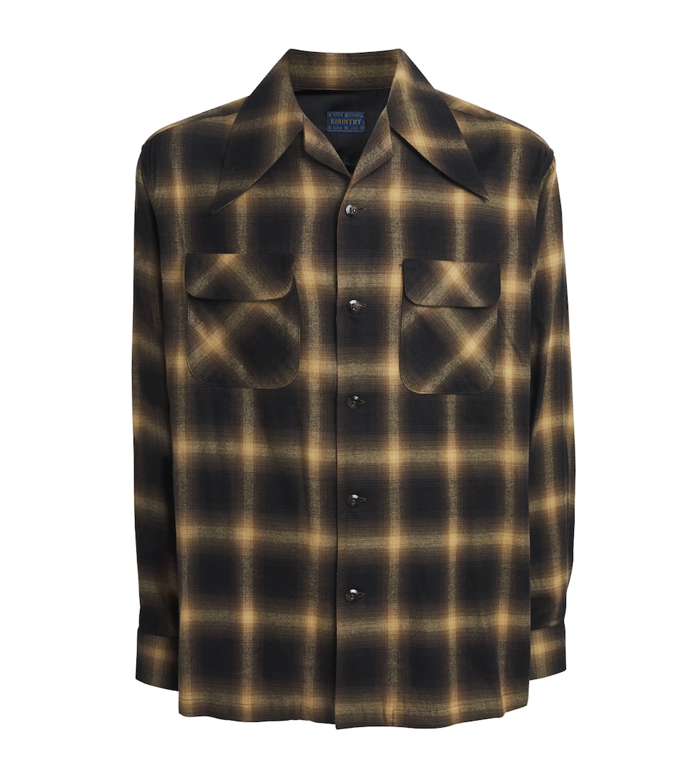 Cotton-Blend Check Shirt