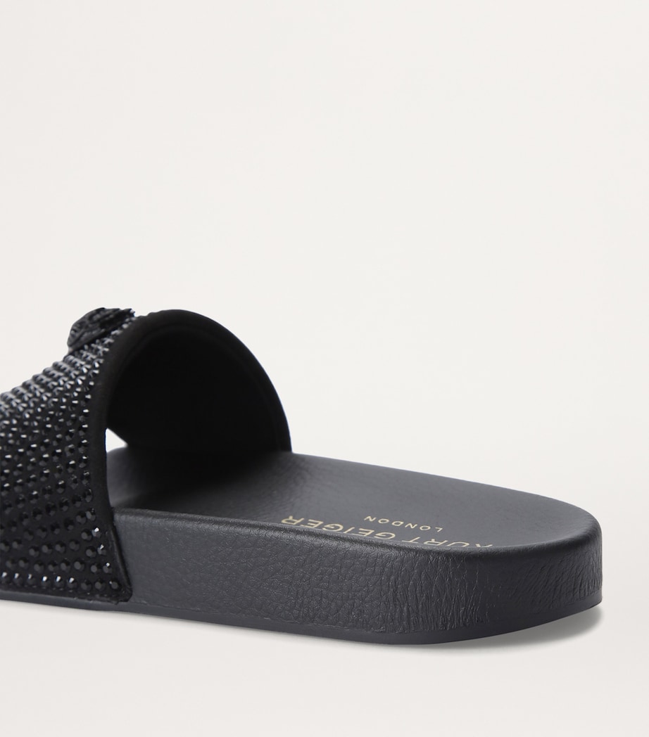 Meena Eagle Slides BLACK Image 2