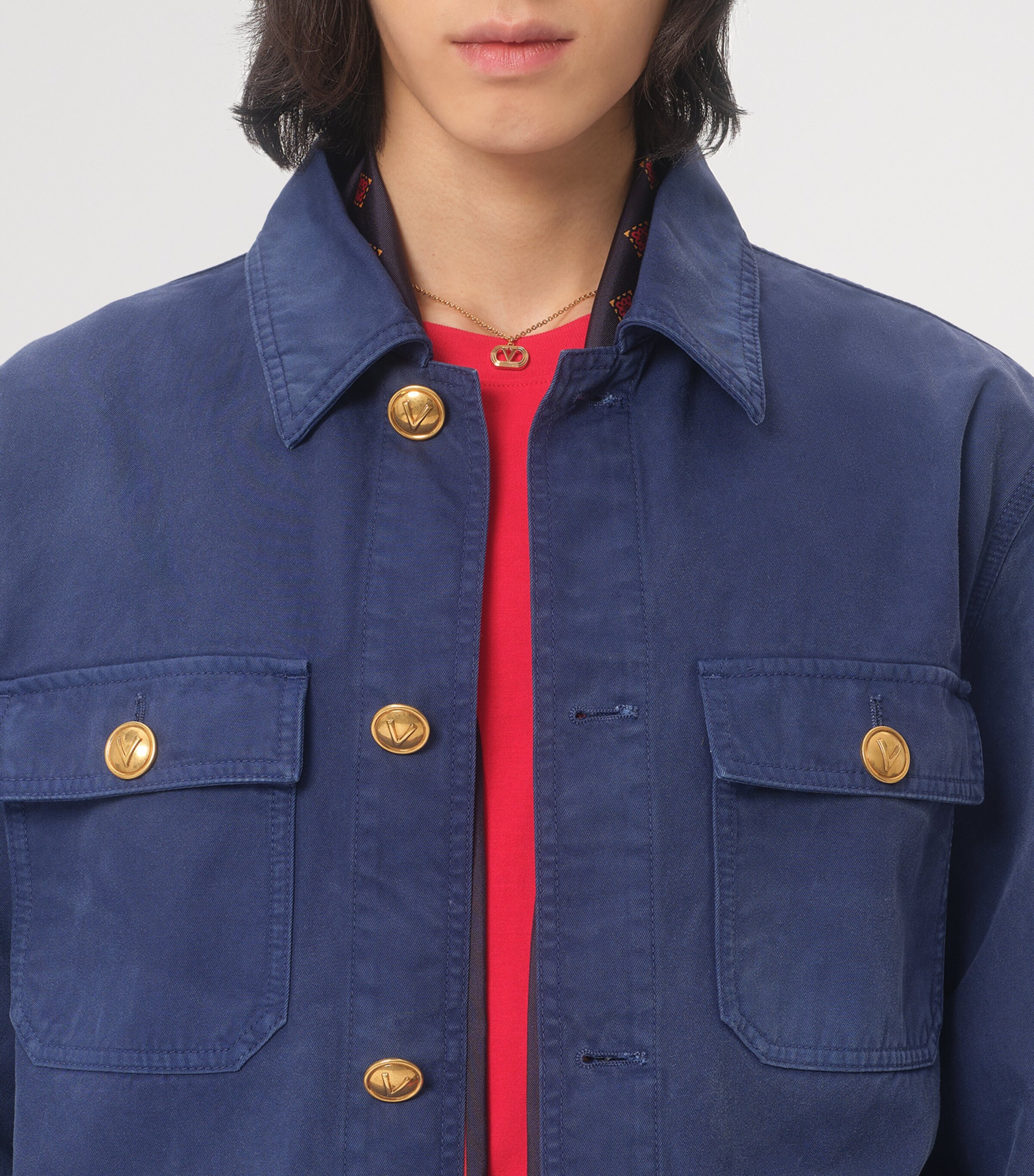 Cotton VLogo T-Shirt 157 Image 6