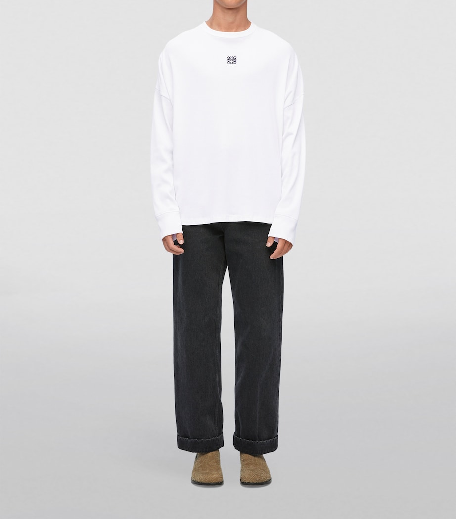 Long-Sleeve Logo T-Shirt WHITE Image 2