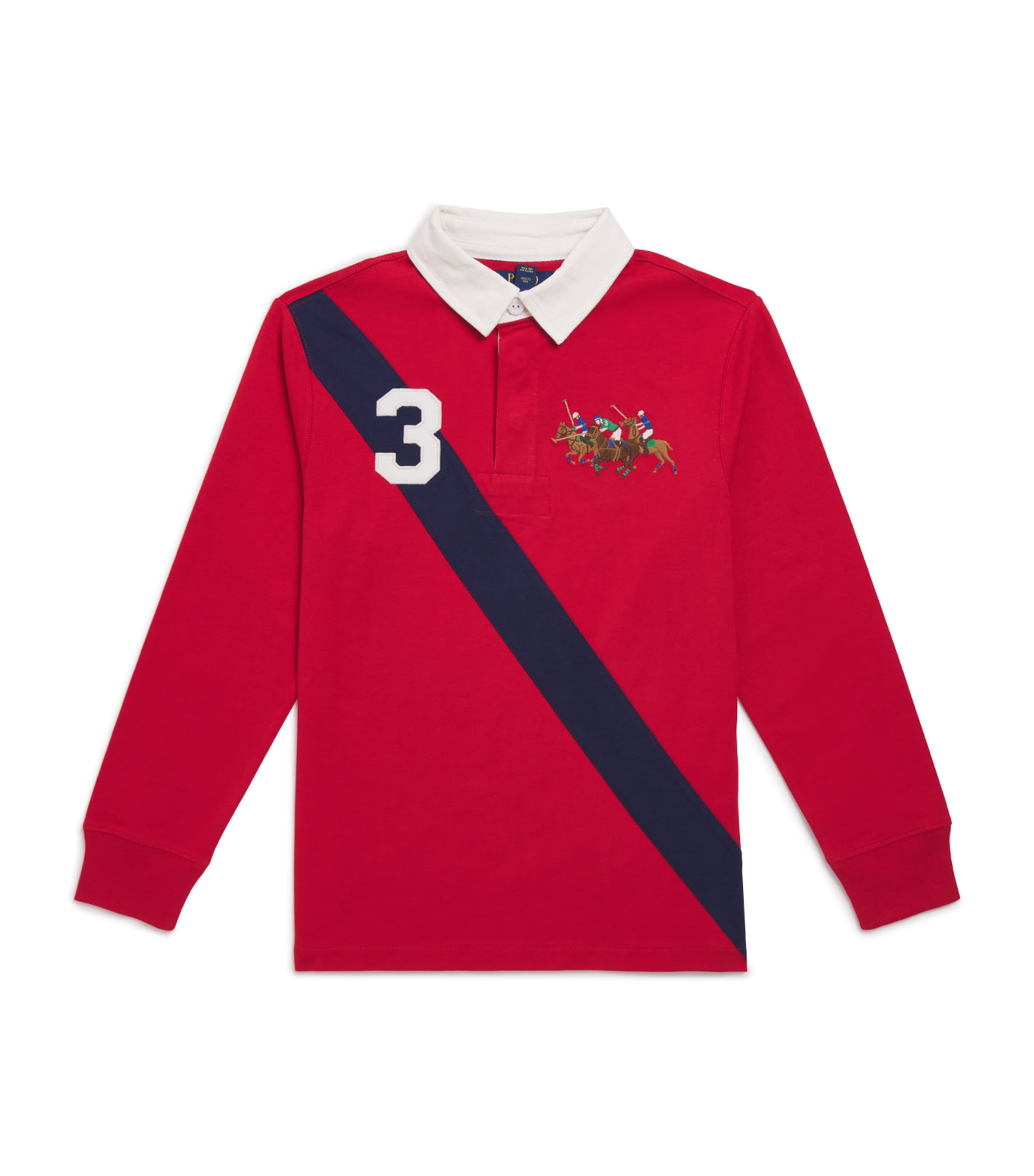 Ralph Lauren Kids' Cotton Rugby Polo Shirt In Red