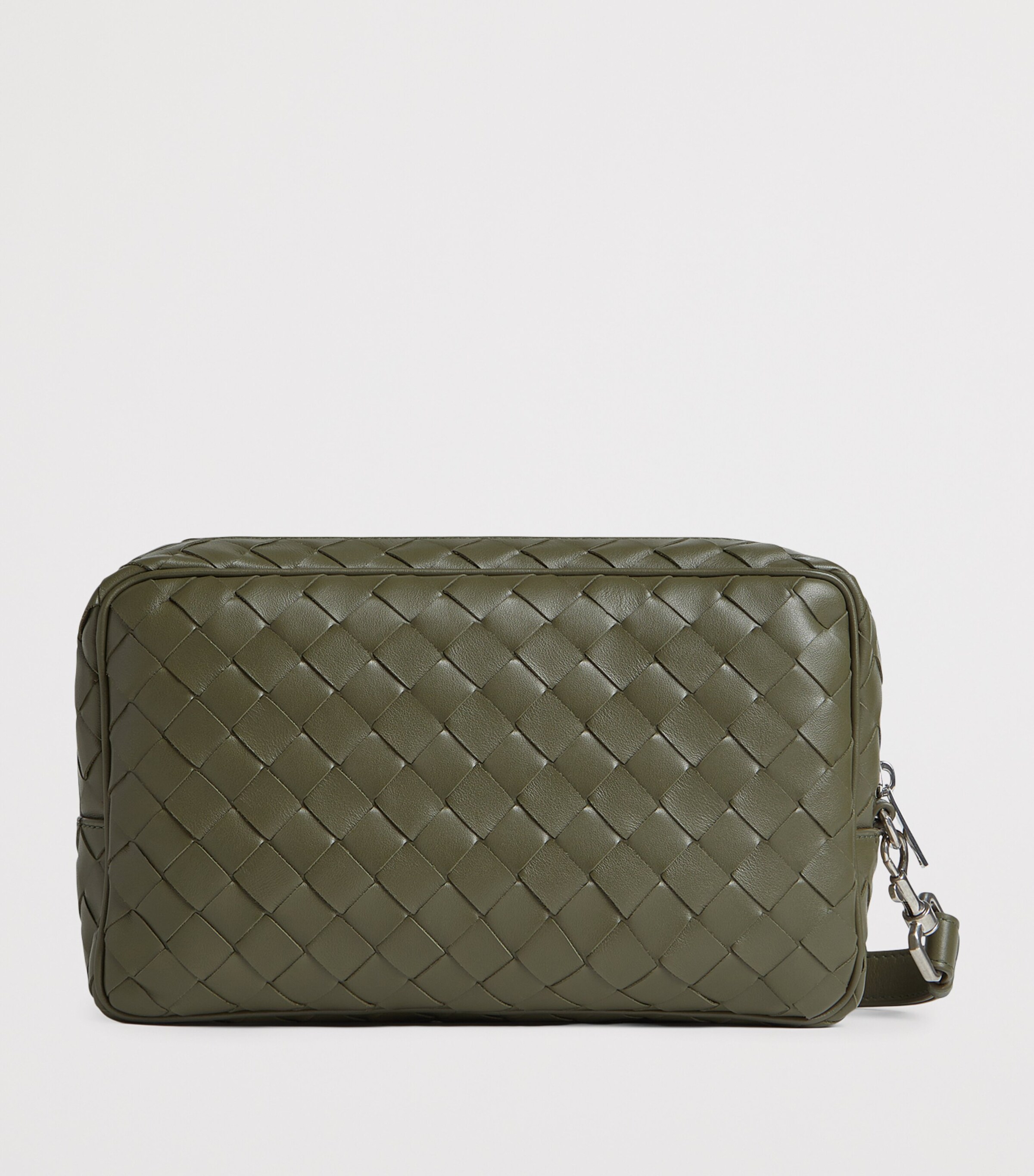 Bottega Veneta Leather Intrecciato Pouch Image 4