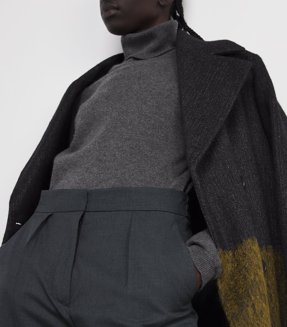 Virgin Wool Alanel Trousers SMOKE Image 6