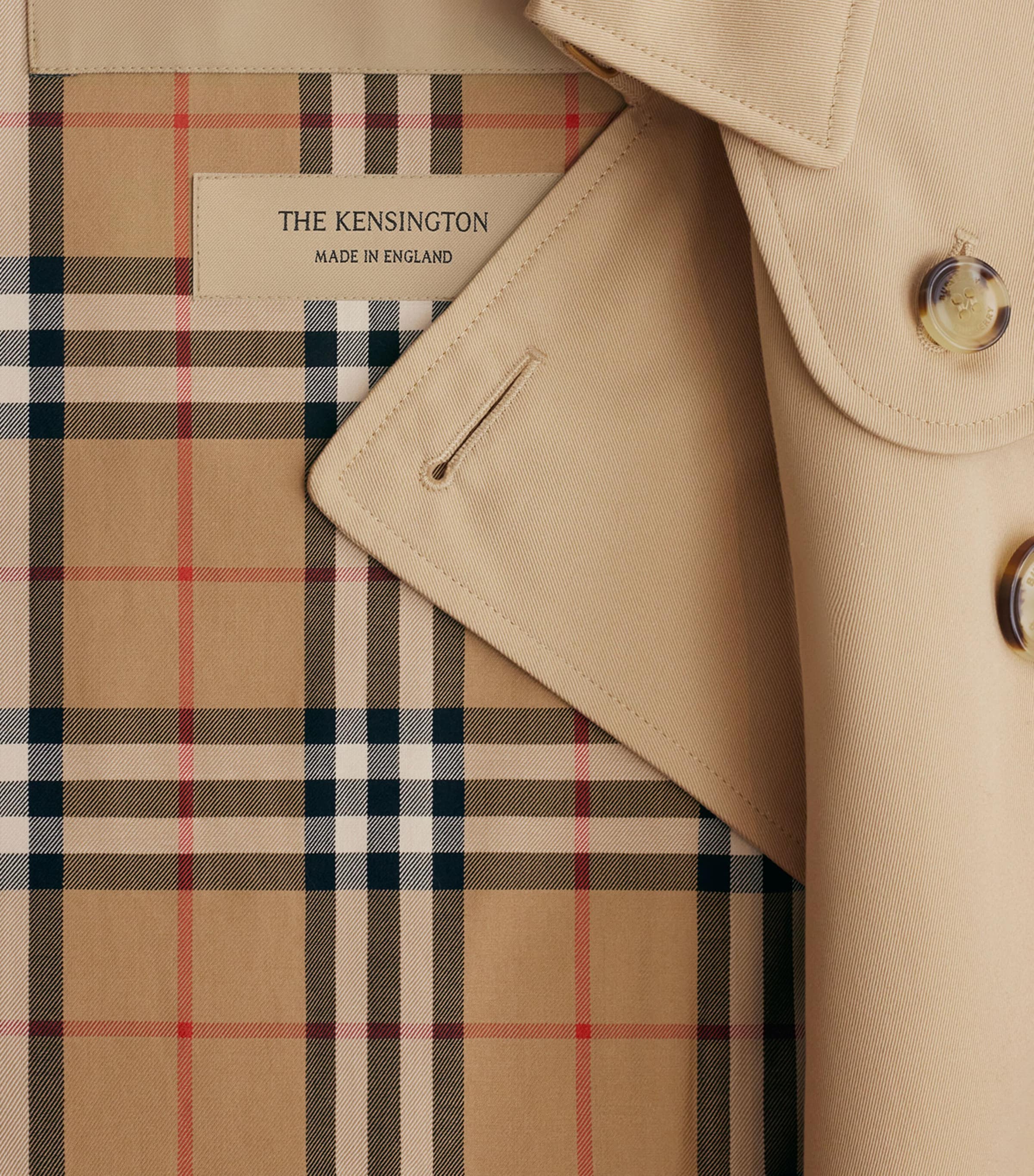 Burberry Mens Mid-Length Kensington Heritage Trench Coat Honey Image 5