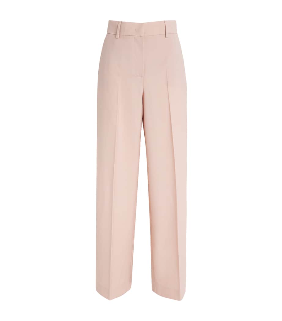 Virgin Wool Tailored Trousers POWDER Image 1