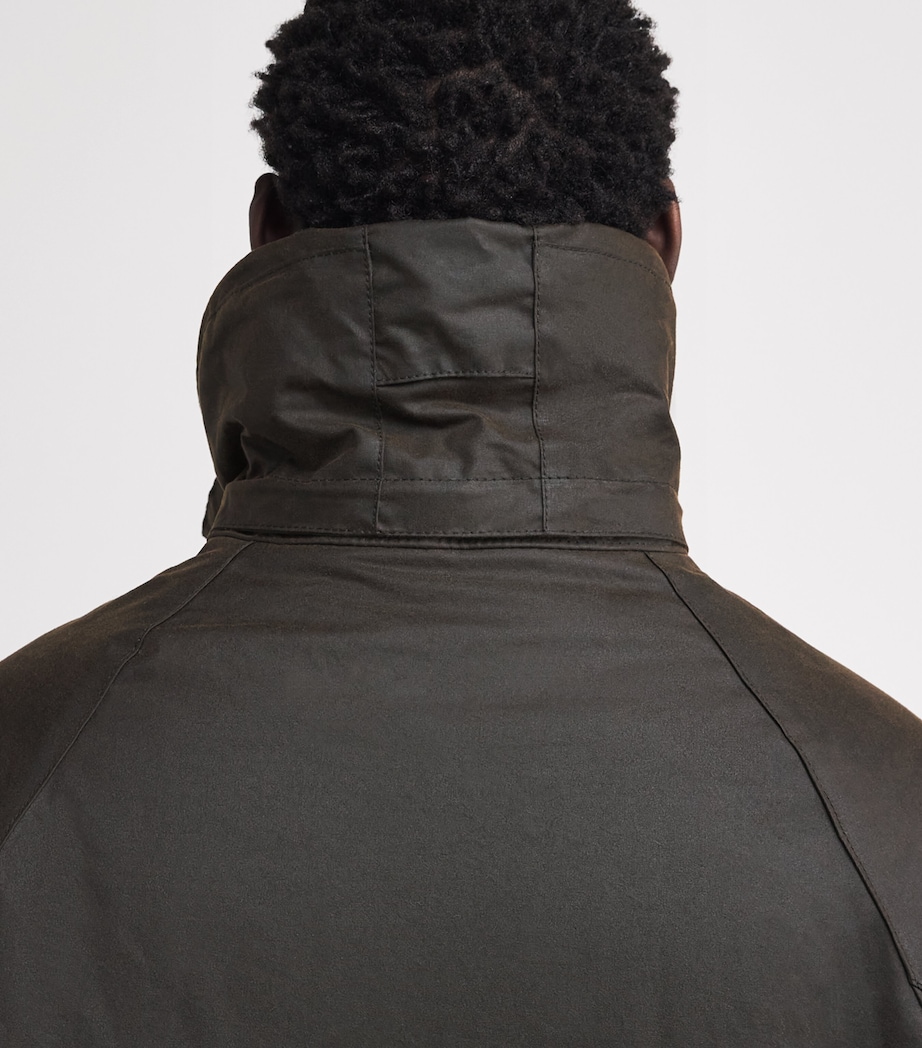 Waxed Water-Resistant Beaudale Trench Coat DARK BROWN Image 6