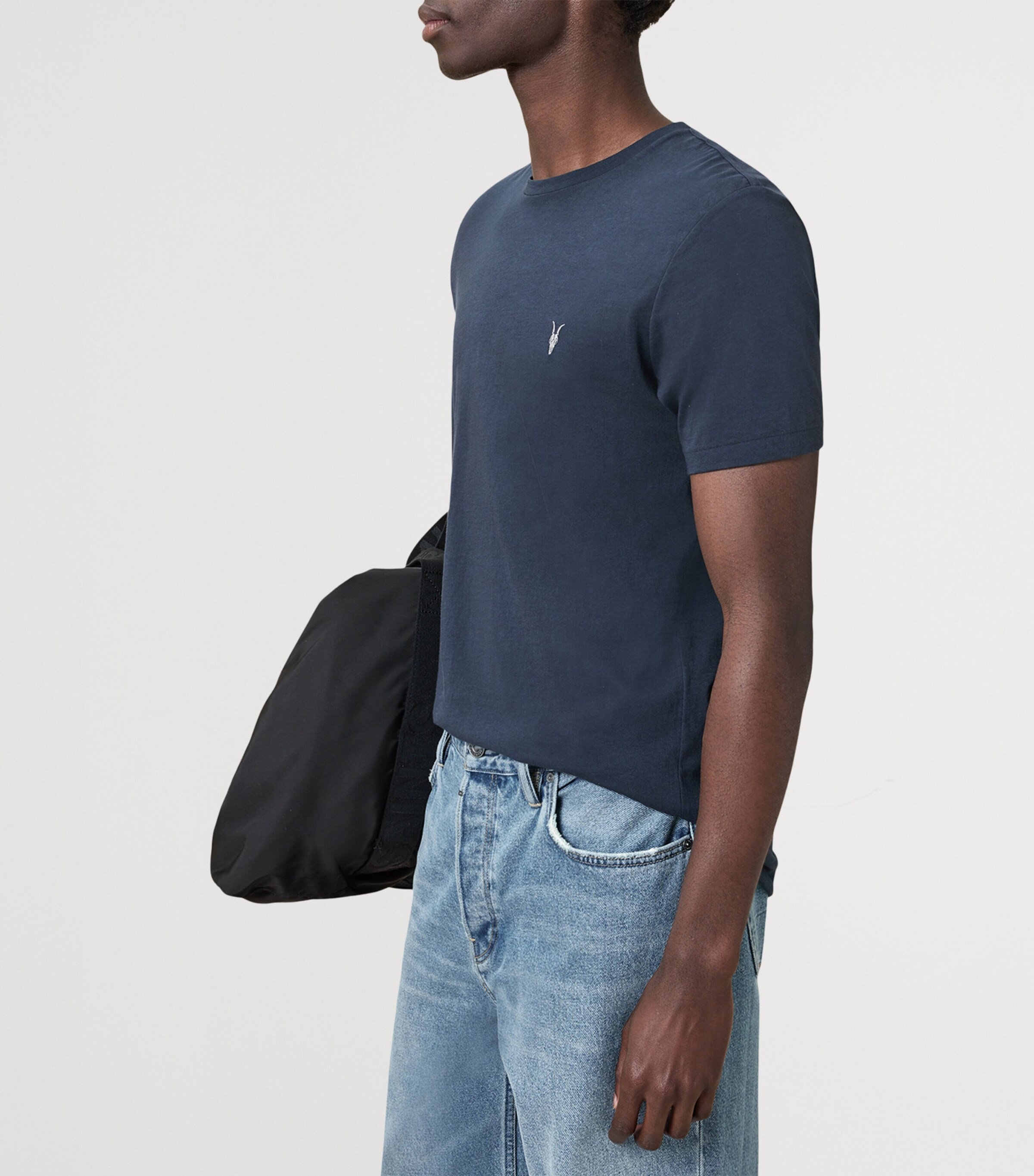 Organic Cotton Tonic T-Shirt NAVY BLUE Image 4