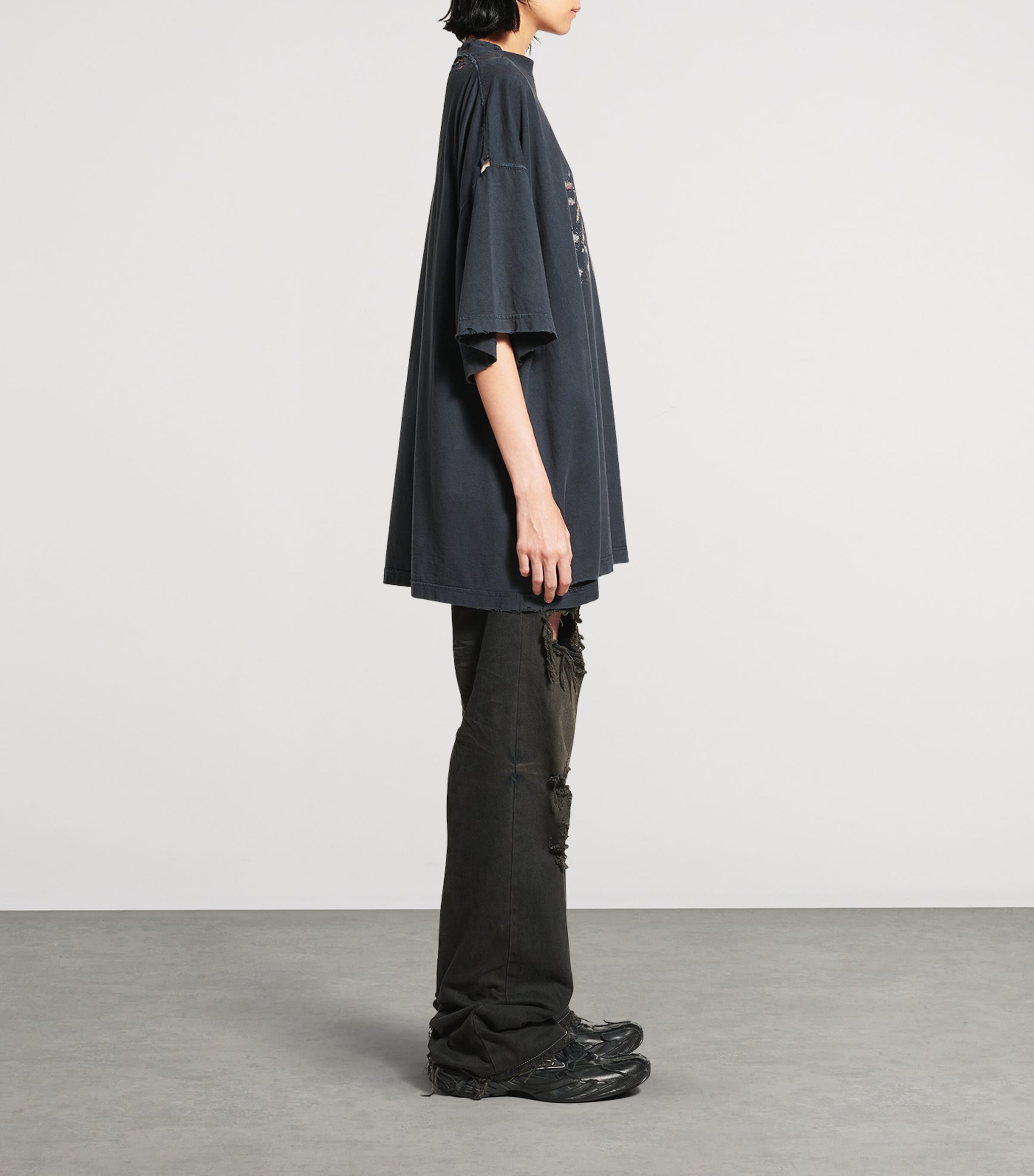 Balenciaga Oversized Painted Logo T-Shirt | Harrods US