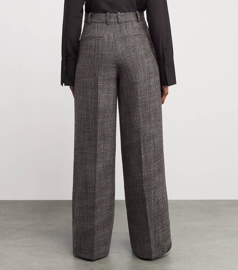 Virgin Wool Hawley Straight Trousers COCOA Image 4