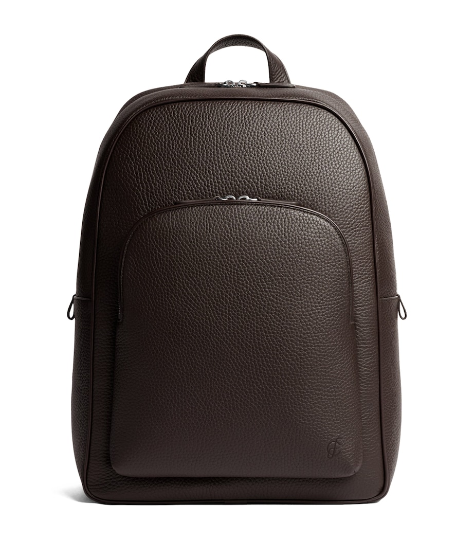 Carl Friedrik Leather Ayrton Backpack Chocolate Image 1