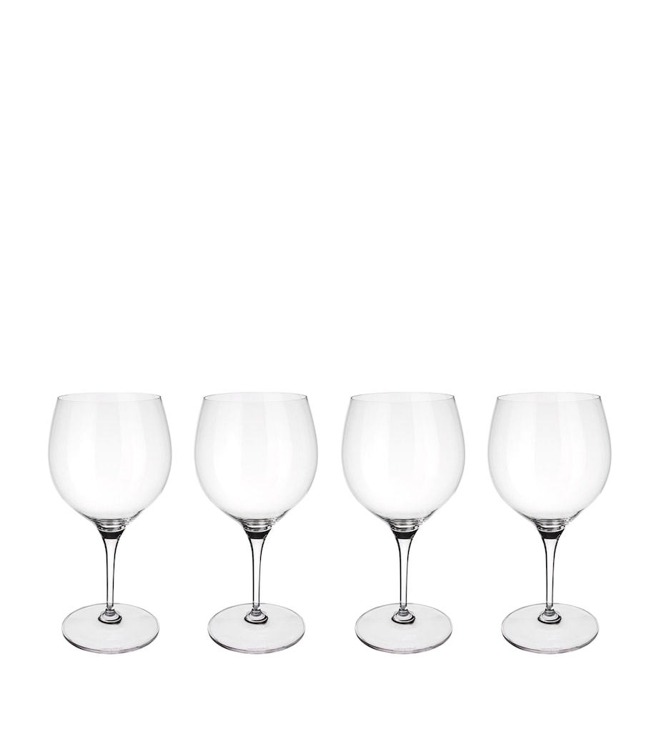 Set of 4 Maxima Burgundy Wine Goblets (200ml) MULTI Image 1