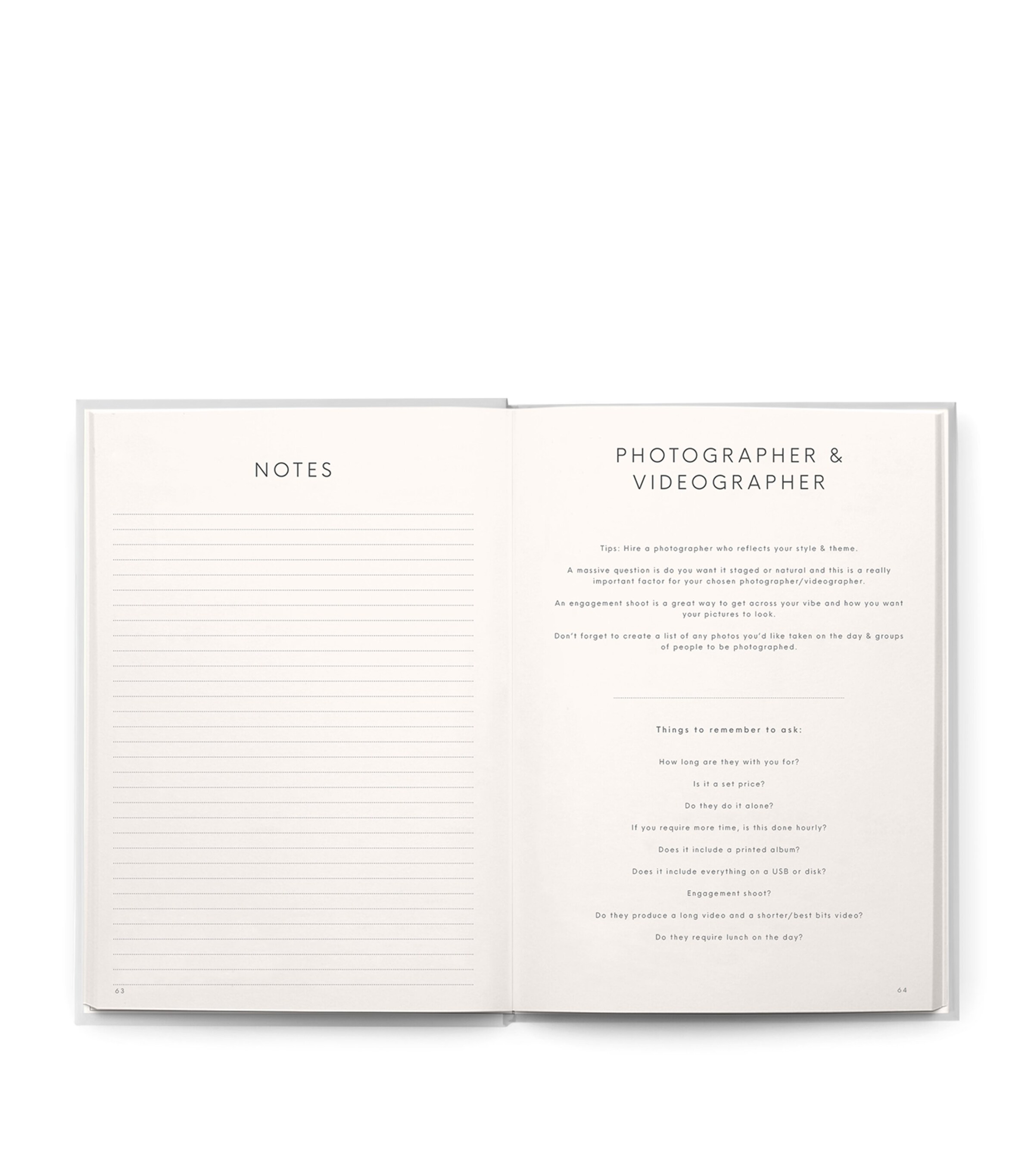 Faux Leather Wedding Planner GREY Image 11