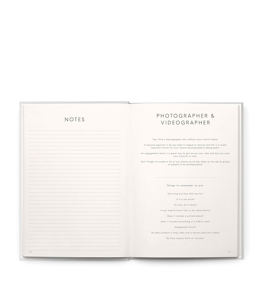 Faux Leather Wedding Planner GREY Image 11