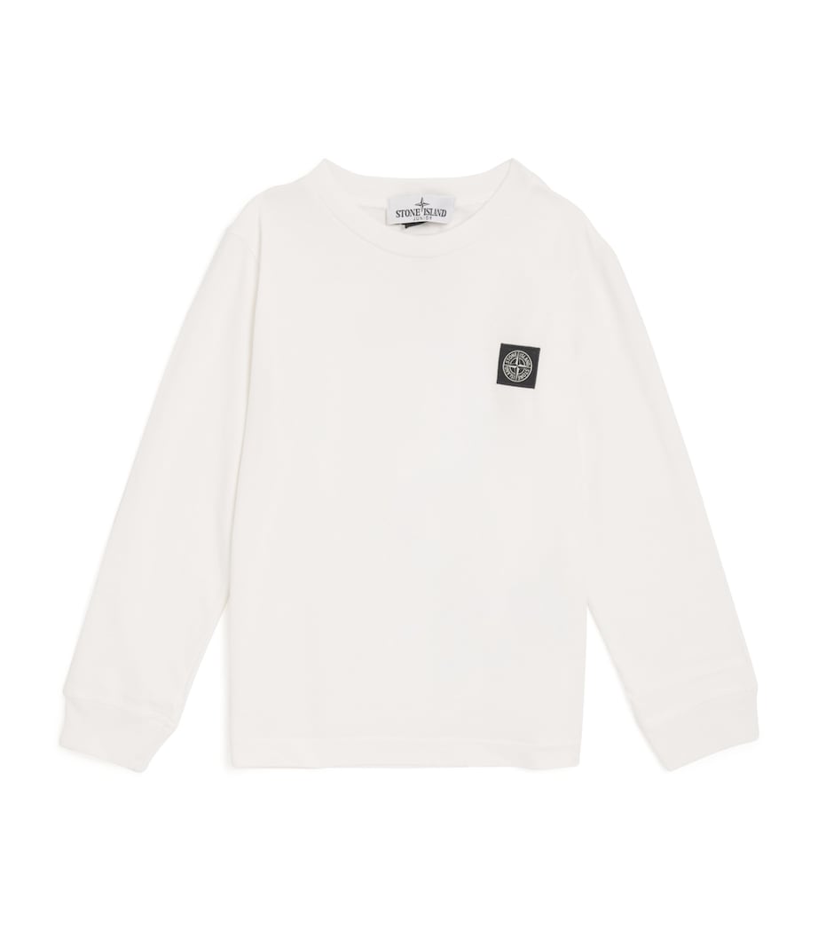 Cotton Logo T-Shirt (4-14 Years) V0099NATURAL Image 1