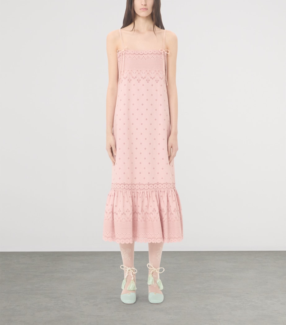 Valentino Womens Cotton Midi Dress Image 2
