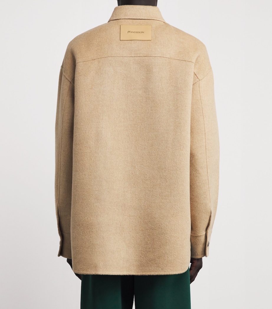 Oversized Wool Shirt Jacket CLAY MELANGE Image 4