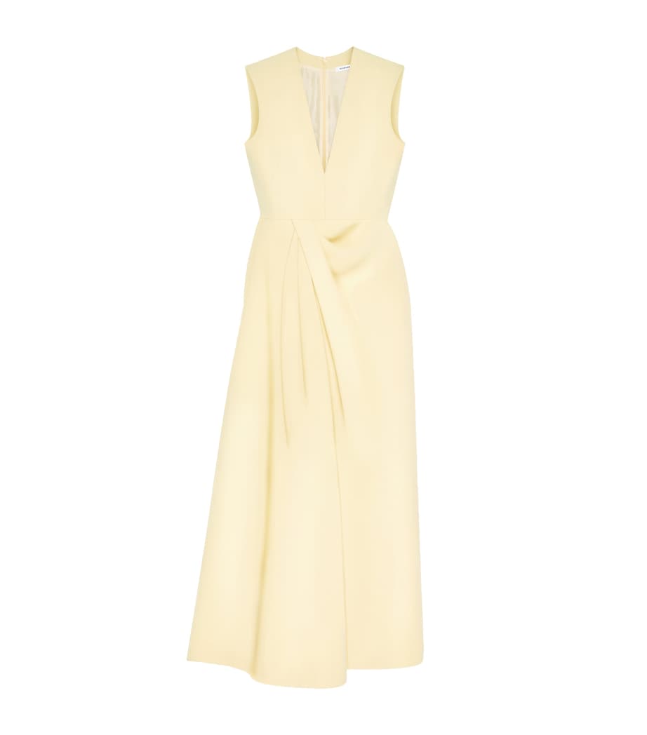 Silk Midi Dress BUTTER Image 1