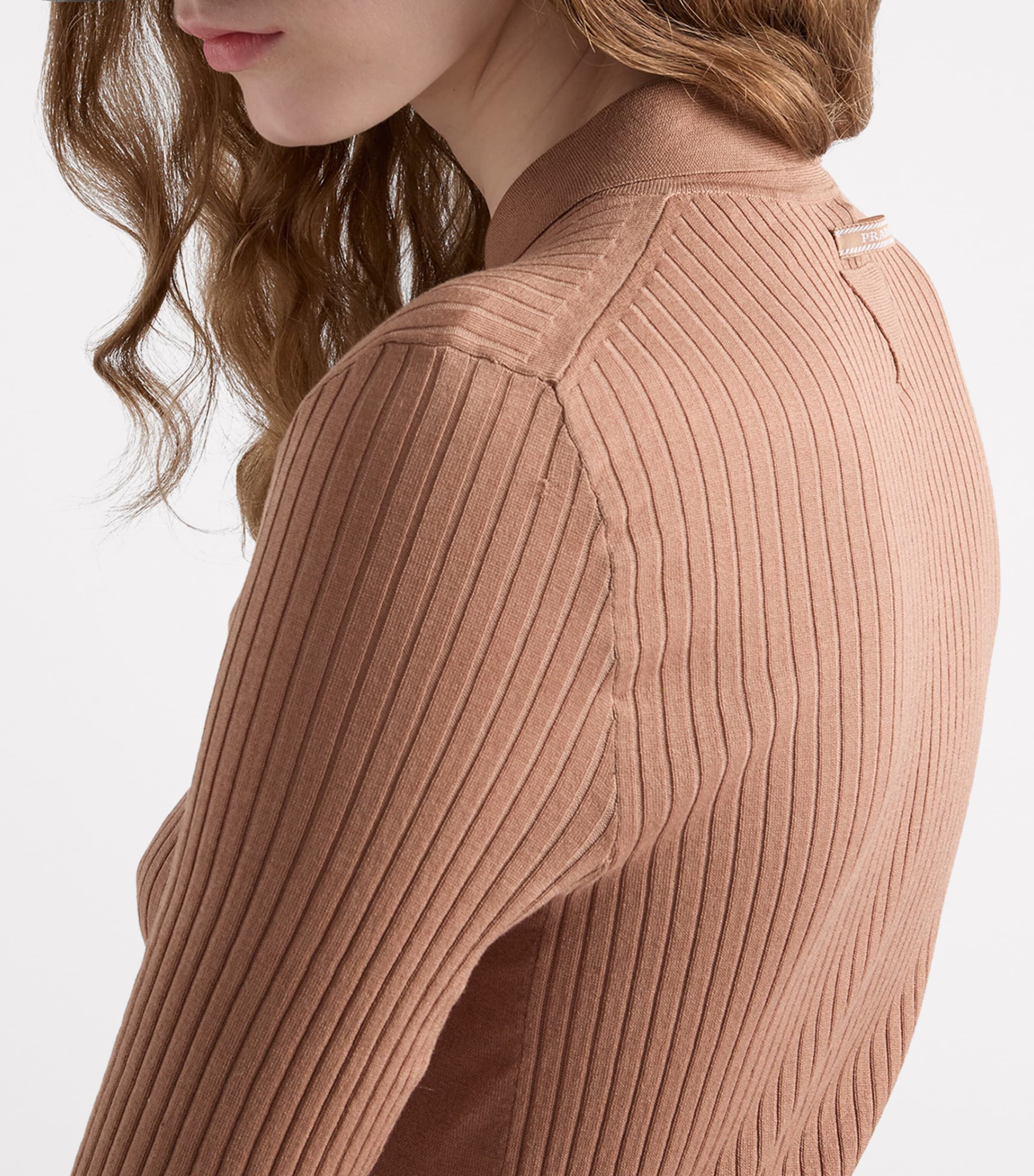 Cotton Ribbed Polo Shirt F0040 Image 5