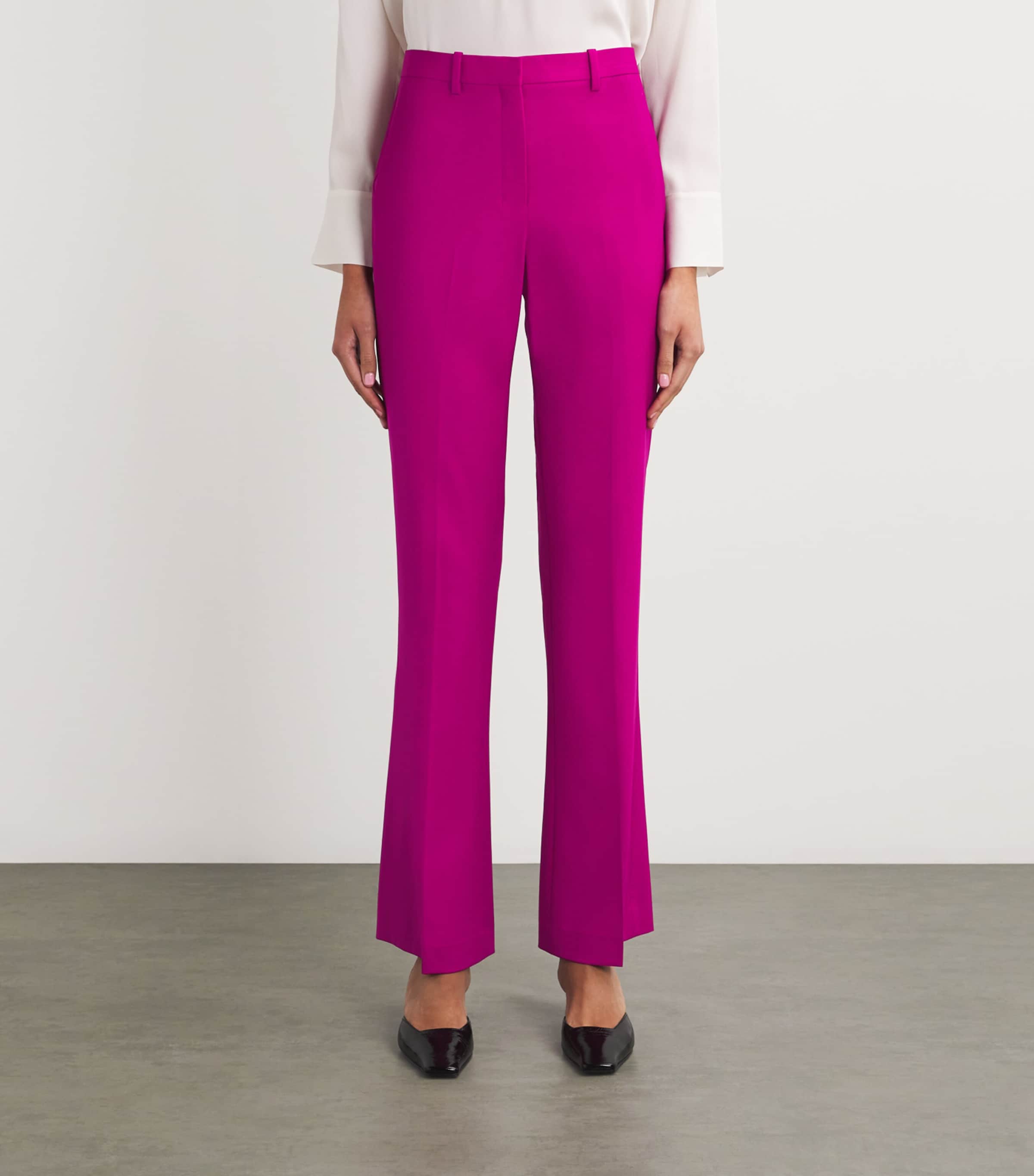 Wool-Blend Tailored Trousers WILDFLOWER - SJM Image 3