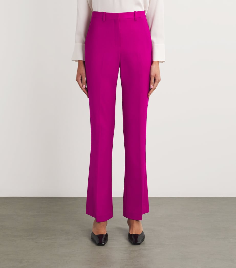 Wool-Blend Tailored Trousers WILDFLOWER - SJM Image 3
