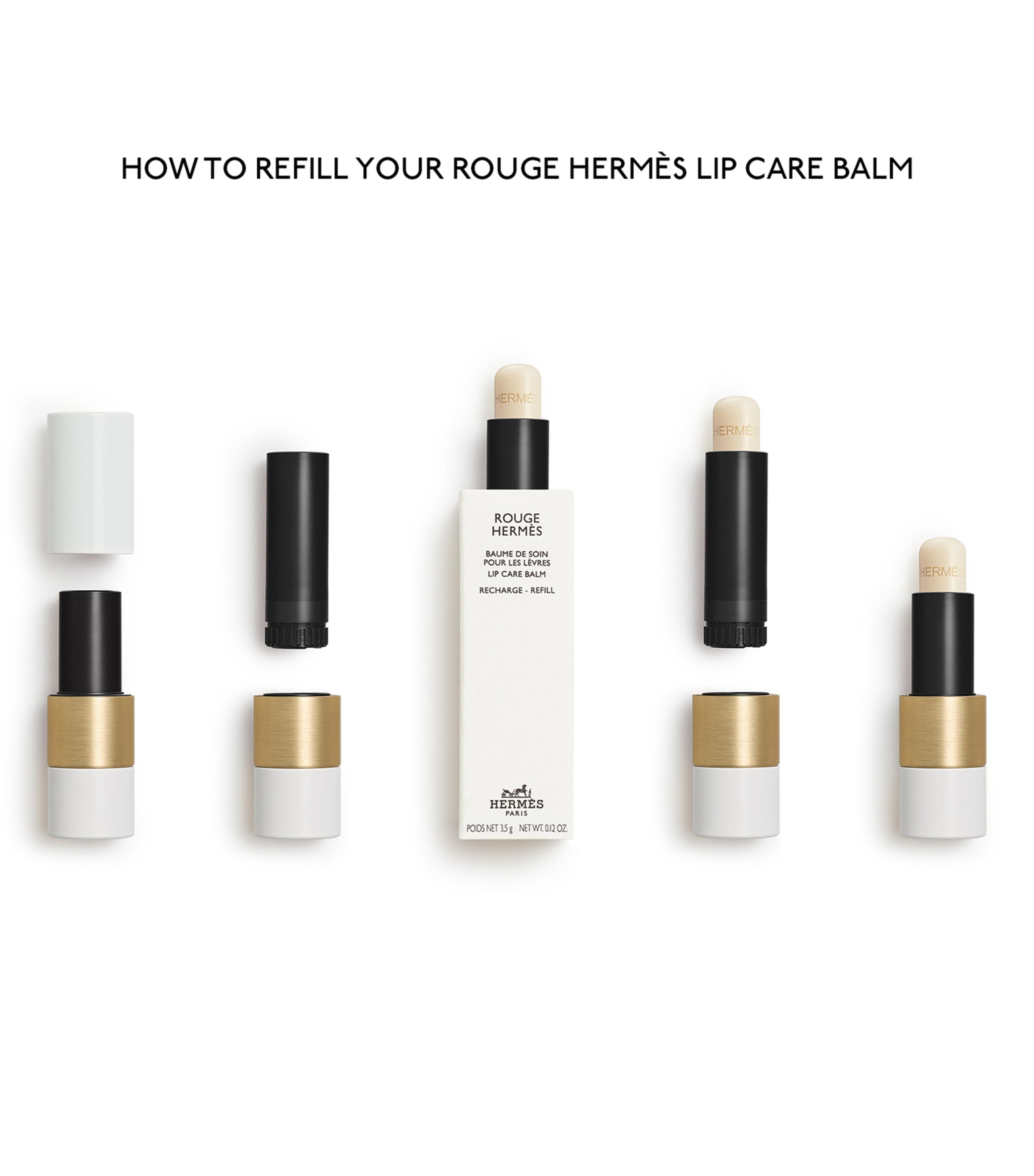 HERMÈS Rouge Hermès Lip Care Balm - Refill | Harrods US