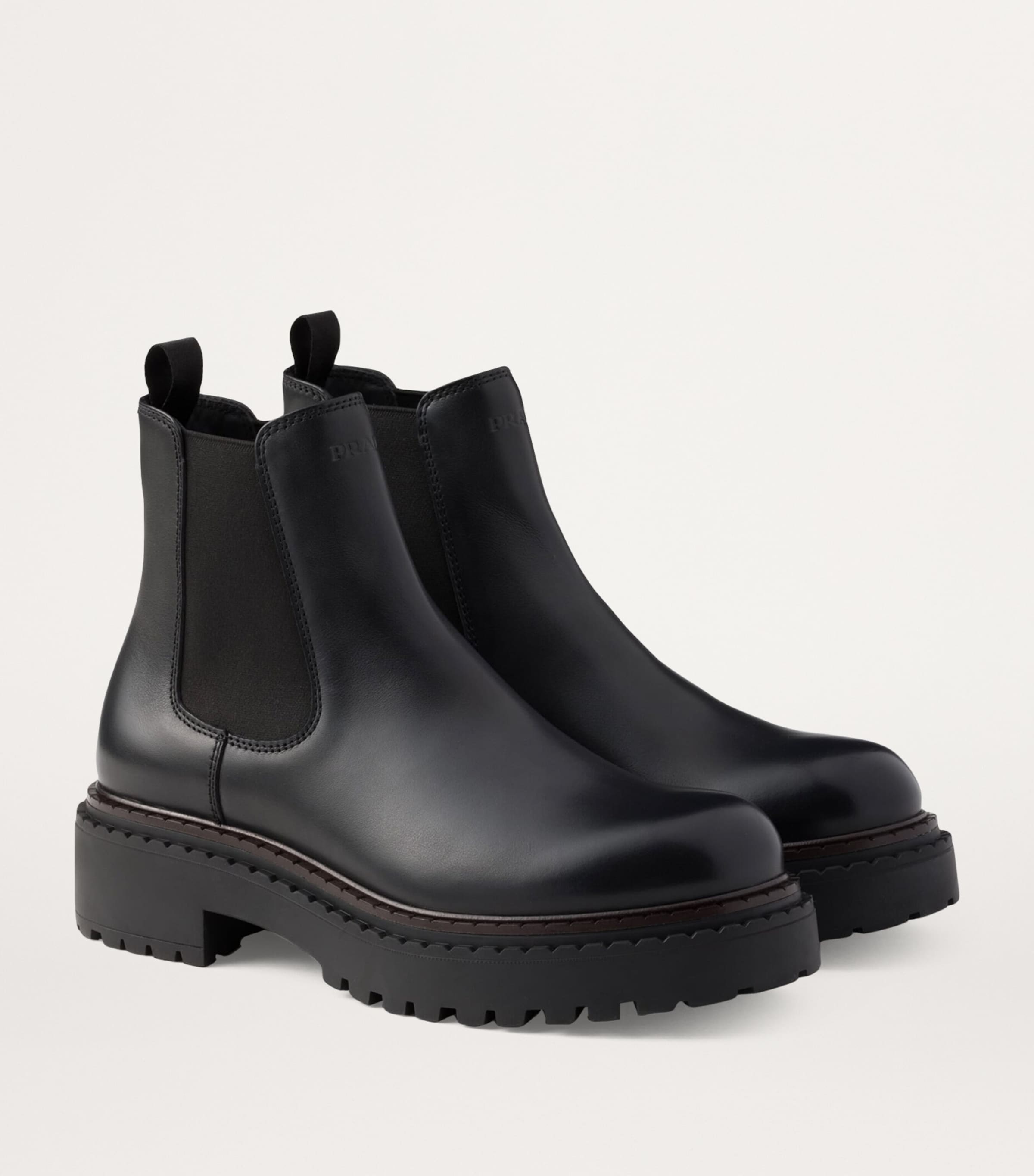 Prada spazzolato chelsea boots best sale