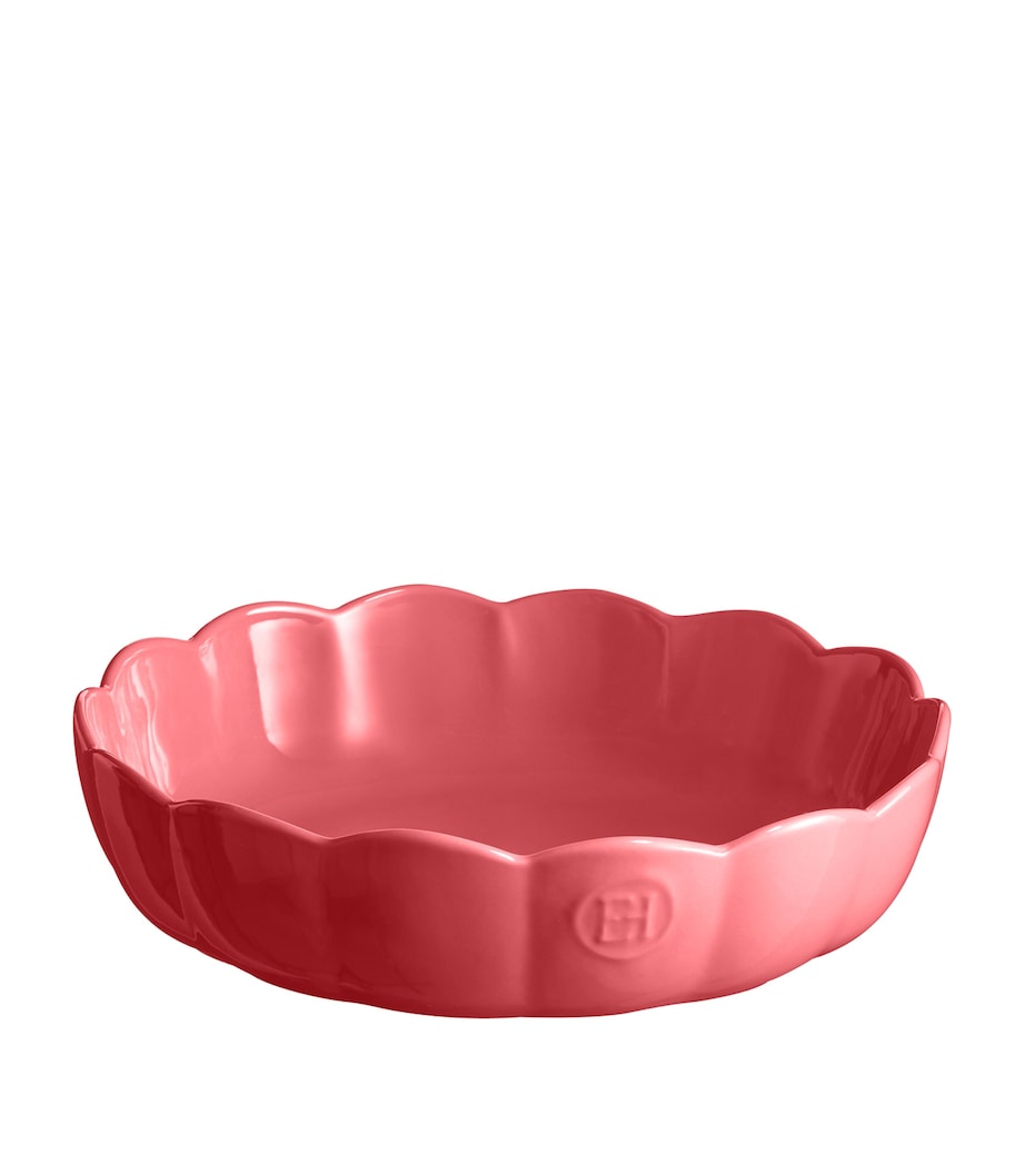 Ceramic Madeleine Round Baking Dish (27cm) PINK Image 1