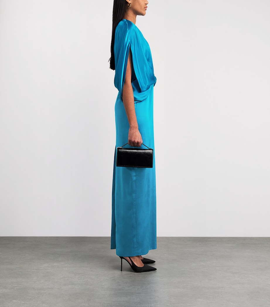 Roksanda Womens Silk Rani Maxi Dress Azure Image 2