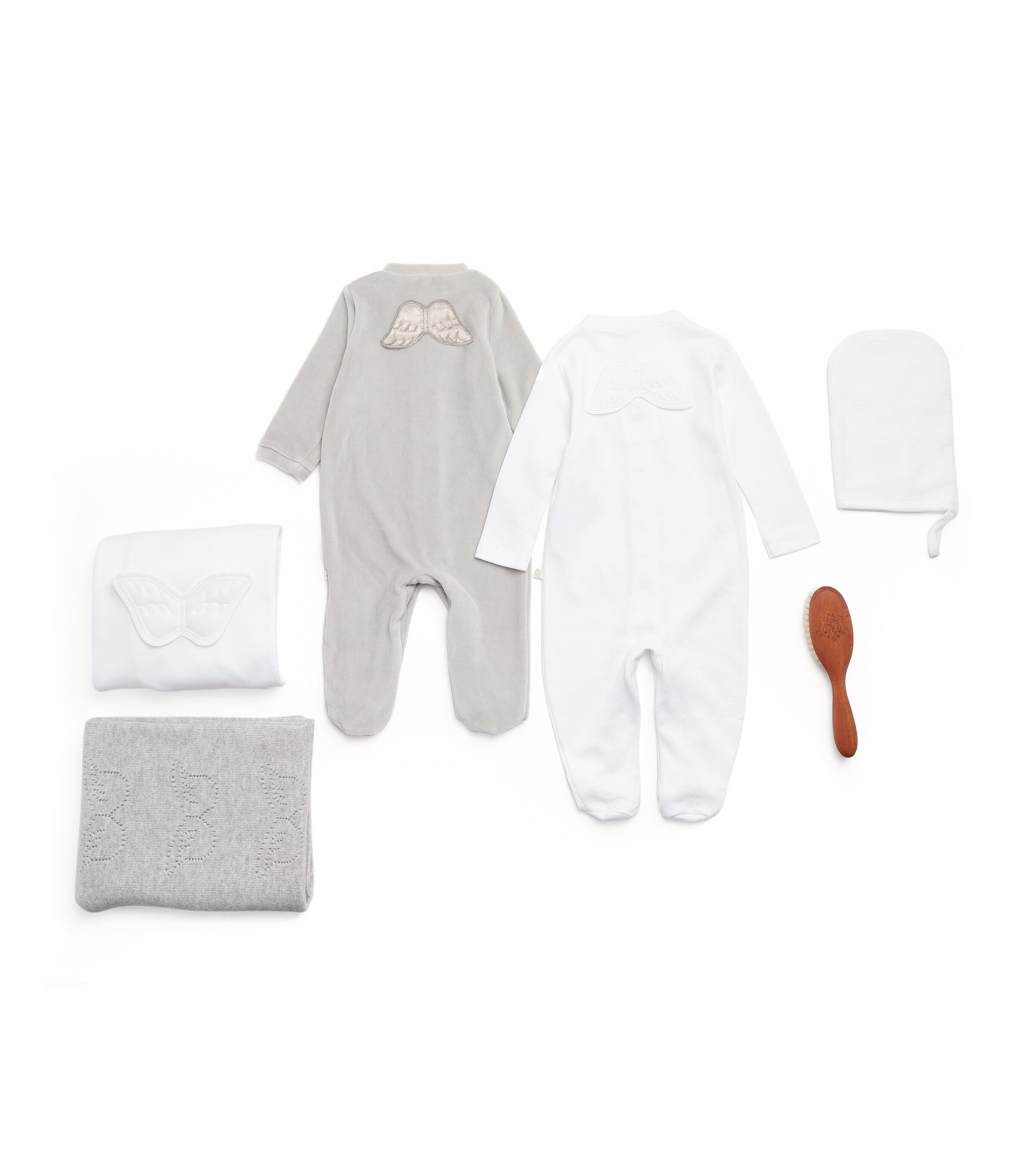 Angel Wing All-In-One Gift Set (0-6 Months) GREY/WHITE Image 2