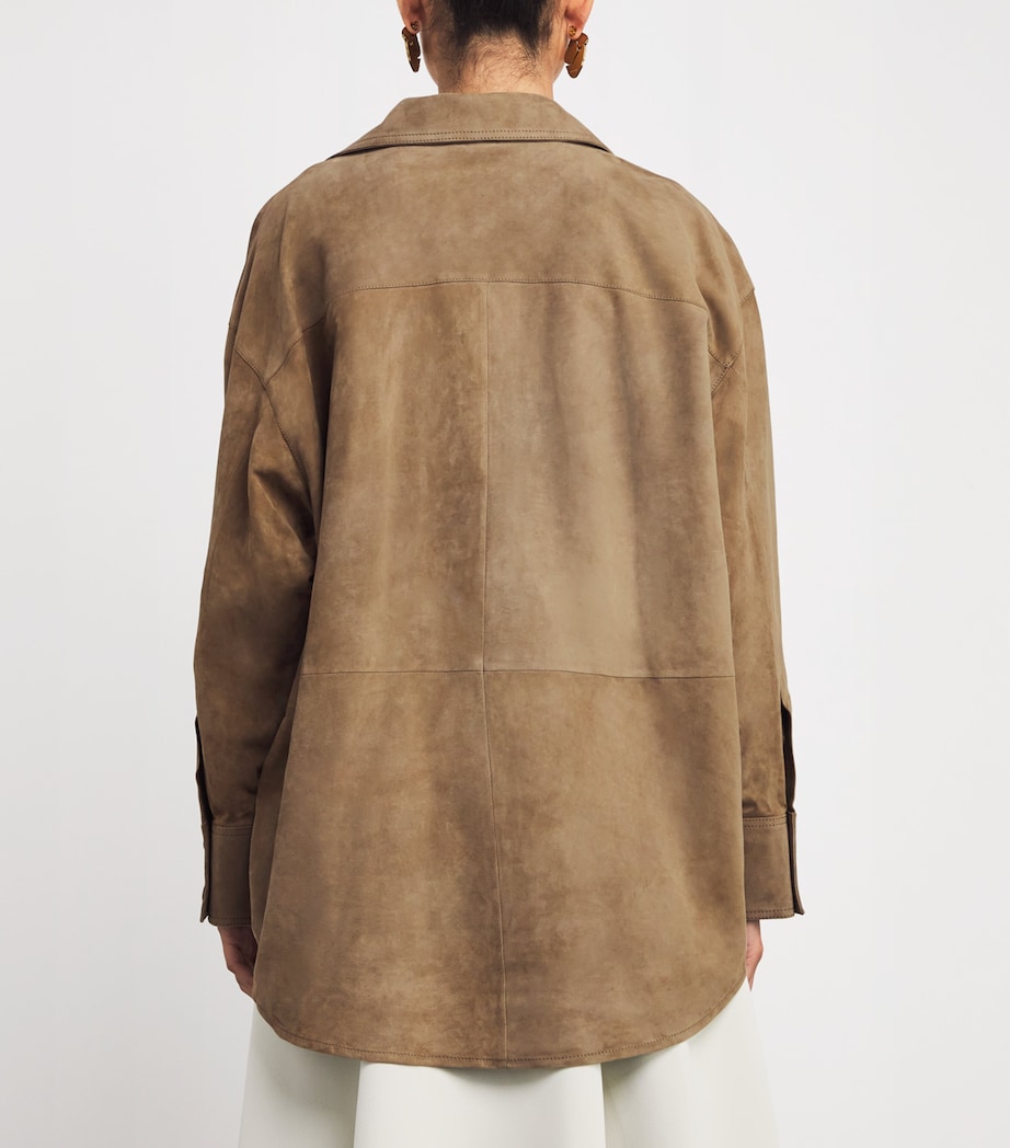 Suede Catarine Shirt OLIVE Image 4