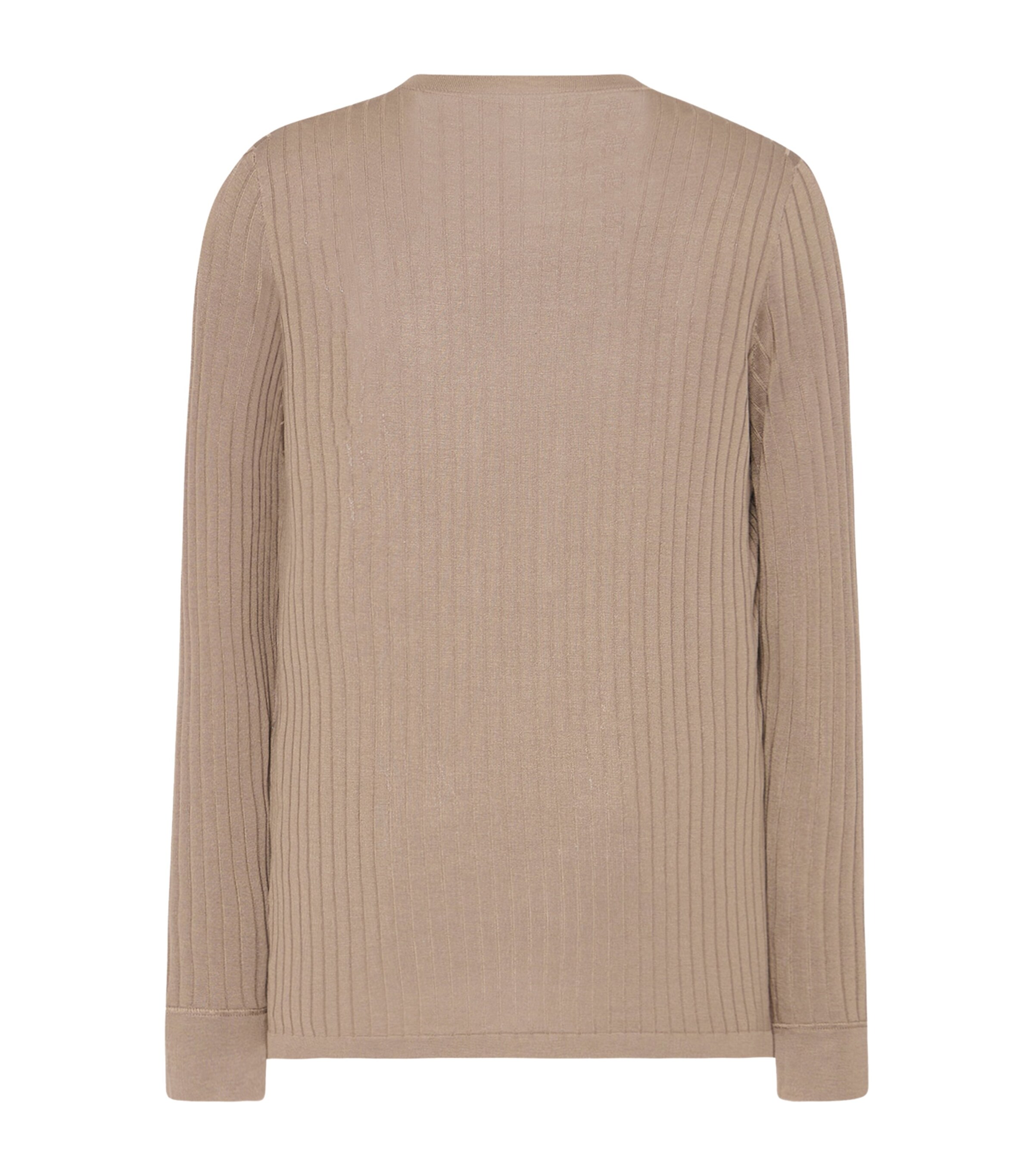 The Row Womens Keya Long-Sleeve Top Beige Image 2
