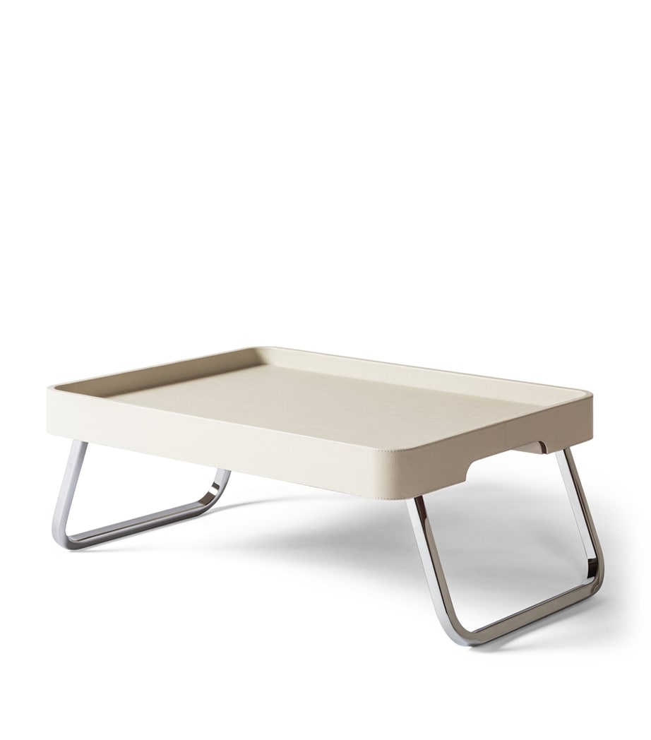 Poltrona Frau Leather Bed Tray Quarzo Fume Image 1