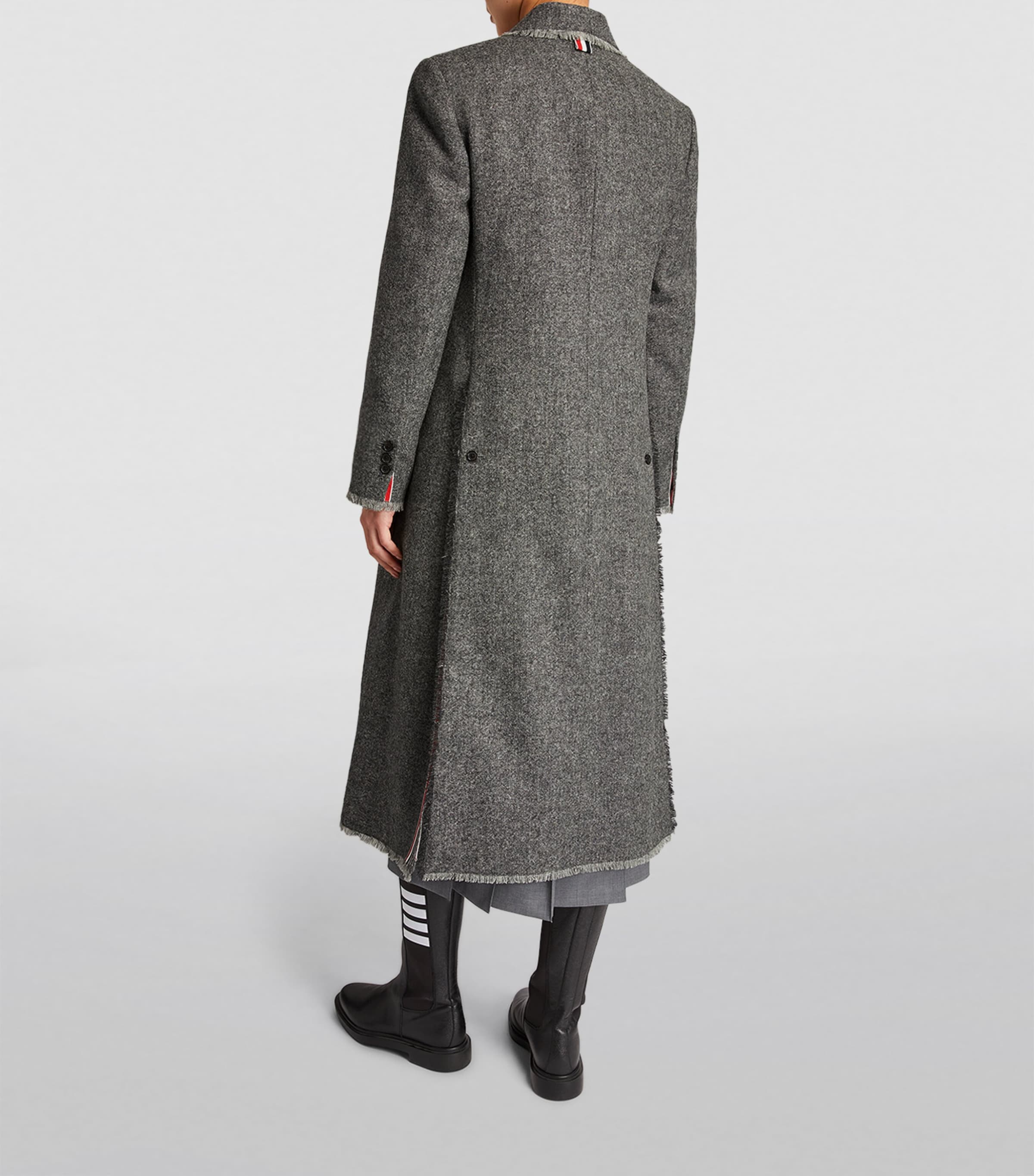 Wide-Lapel Overcoat MED GREY Image 4
