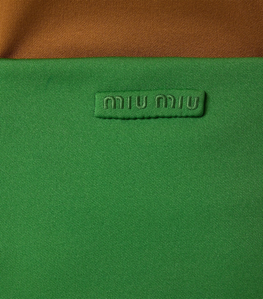 Miu Miu Womens Technical Jersey Skirt Image 6