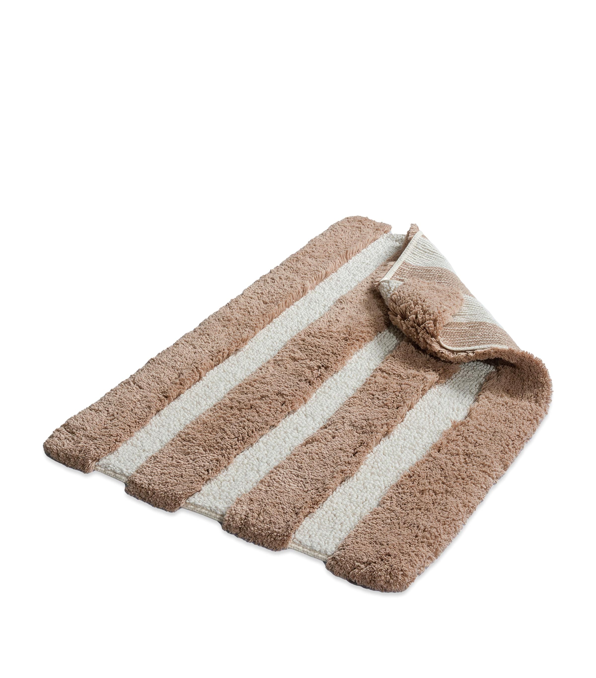 Hamam Organic Cotton Rhine Tufting Bath Mat In Brown