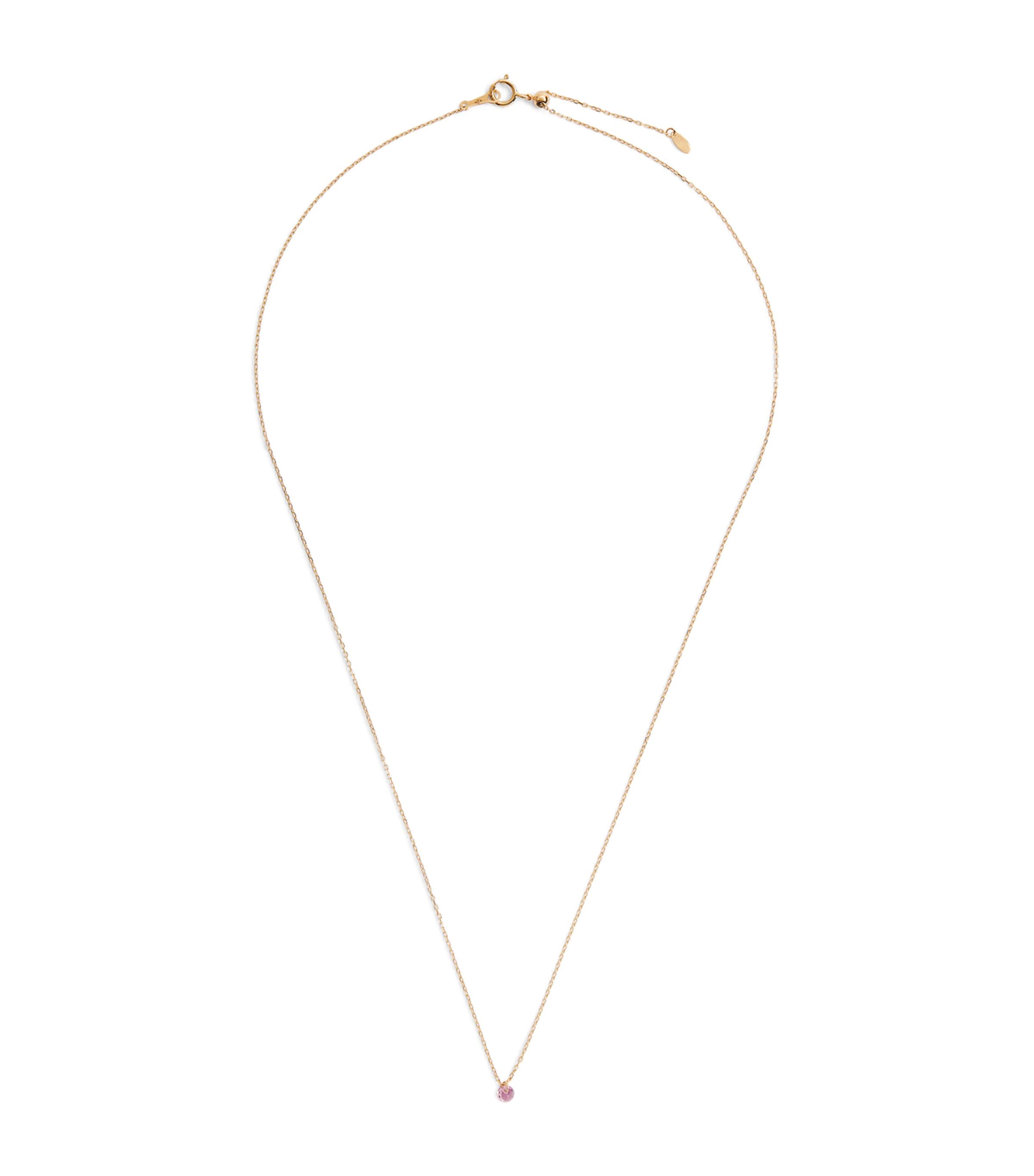 Persée Yellow Gold And Sapphire La Vie En Rose Necklace In Gold