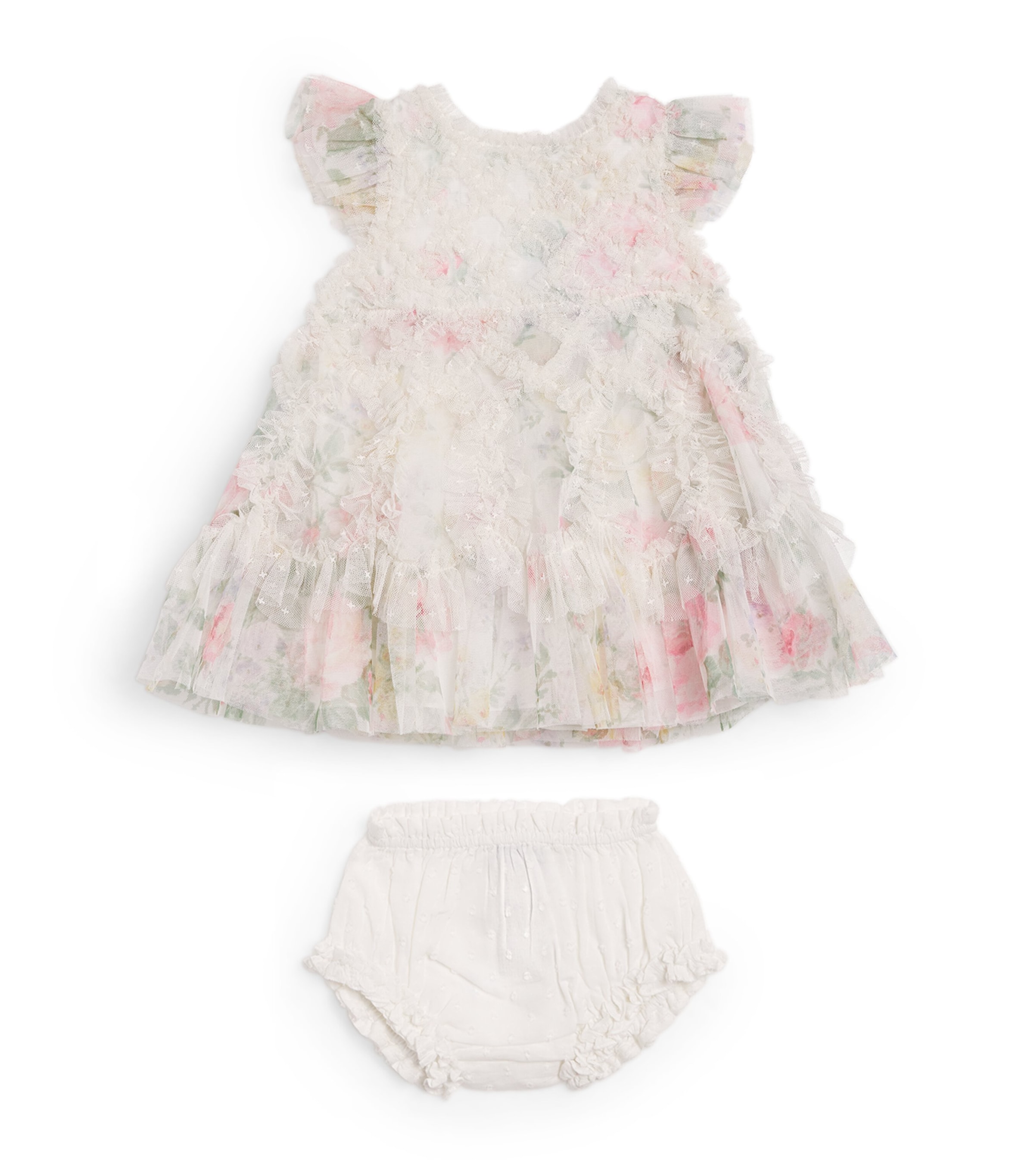Needle & Thread Pompadour Garden Roselle Dress (3-24 Months) | Designers | Needle Thread