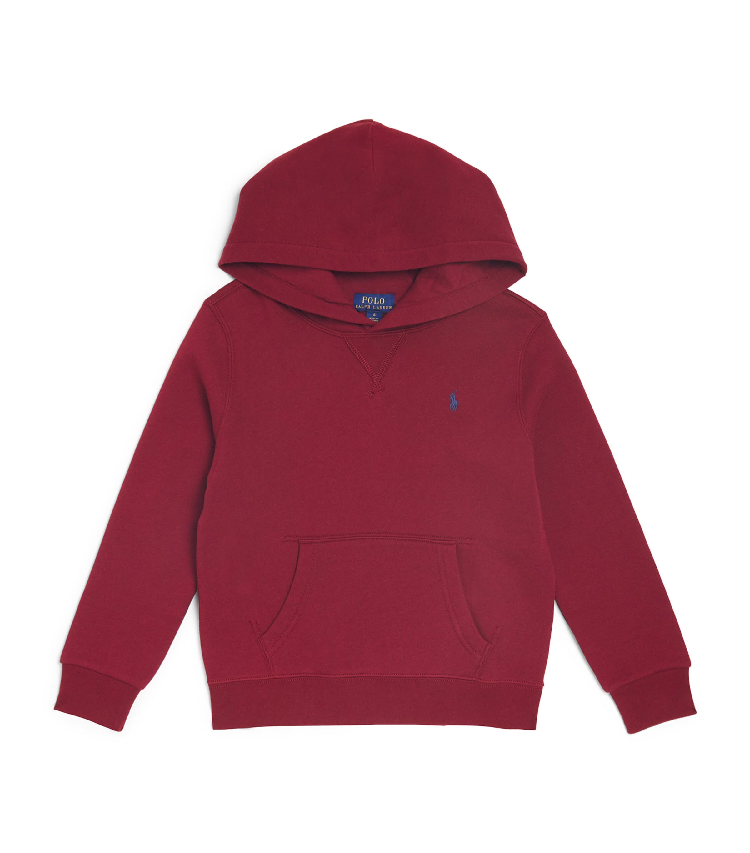 Shop Ralph Lauren Cotton-blend Logo Hoodie In Red