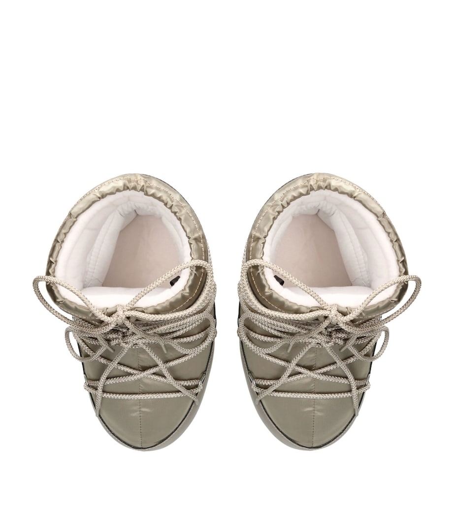 Satin Icon Low Glance Ankle Boots GOLD Image 4